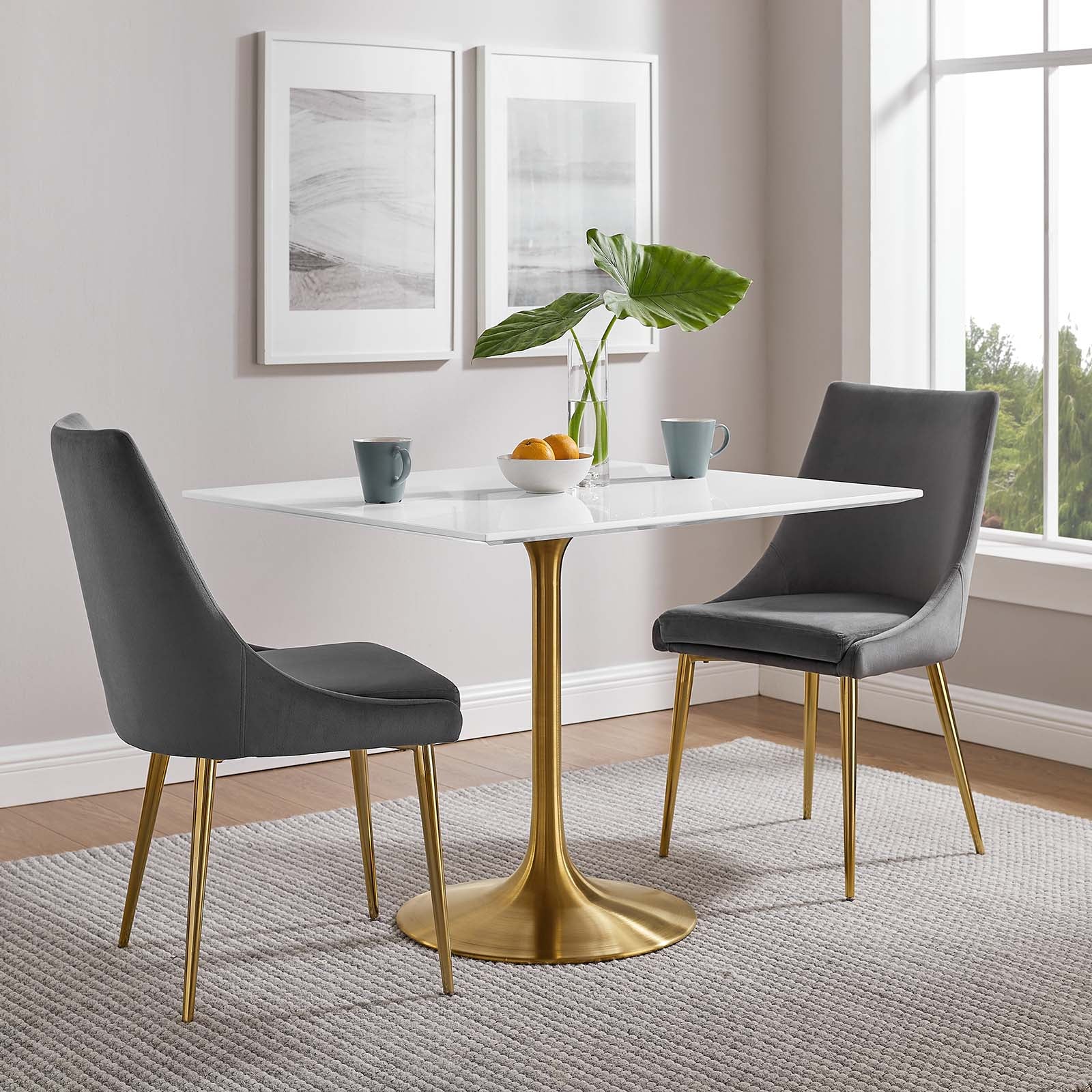Lippa 36" Square Wood Top Dining Table - East Shore Modern Home Furnishings