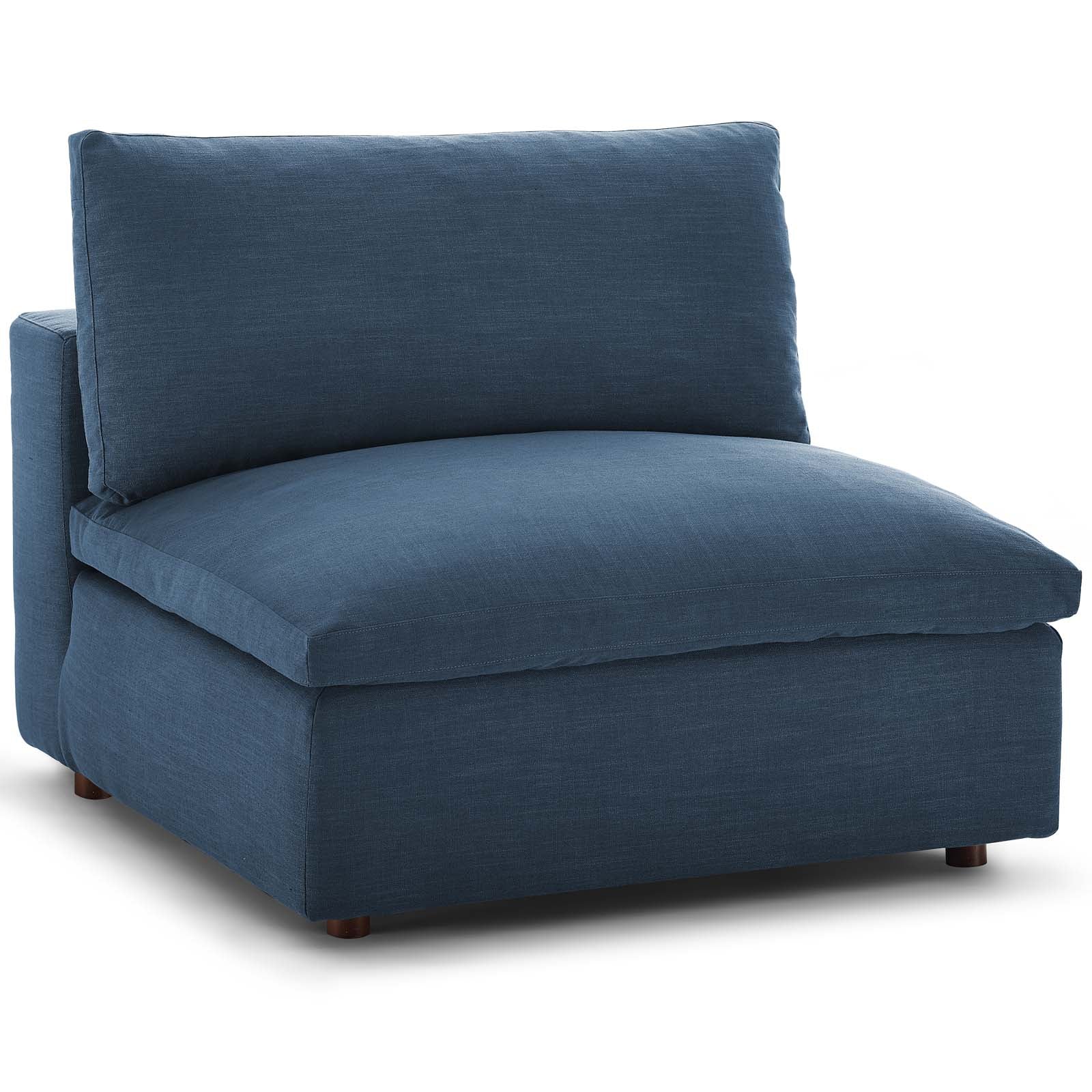 Commix Down Filled Overstuffed Armless Chair - East Shore Modern Home Furnishings