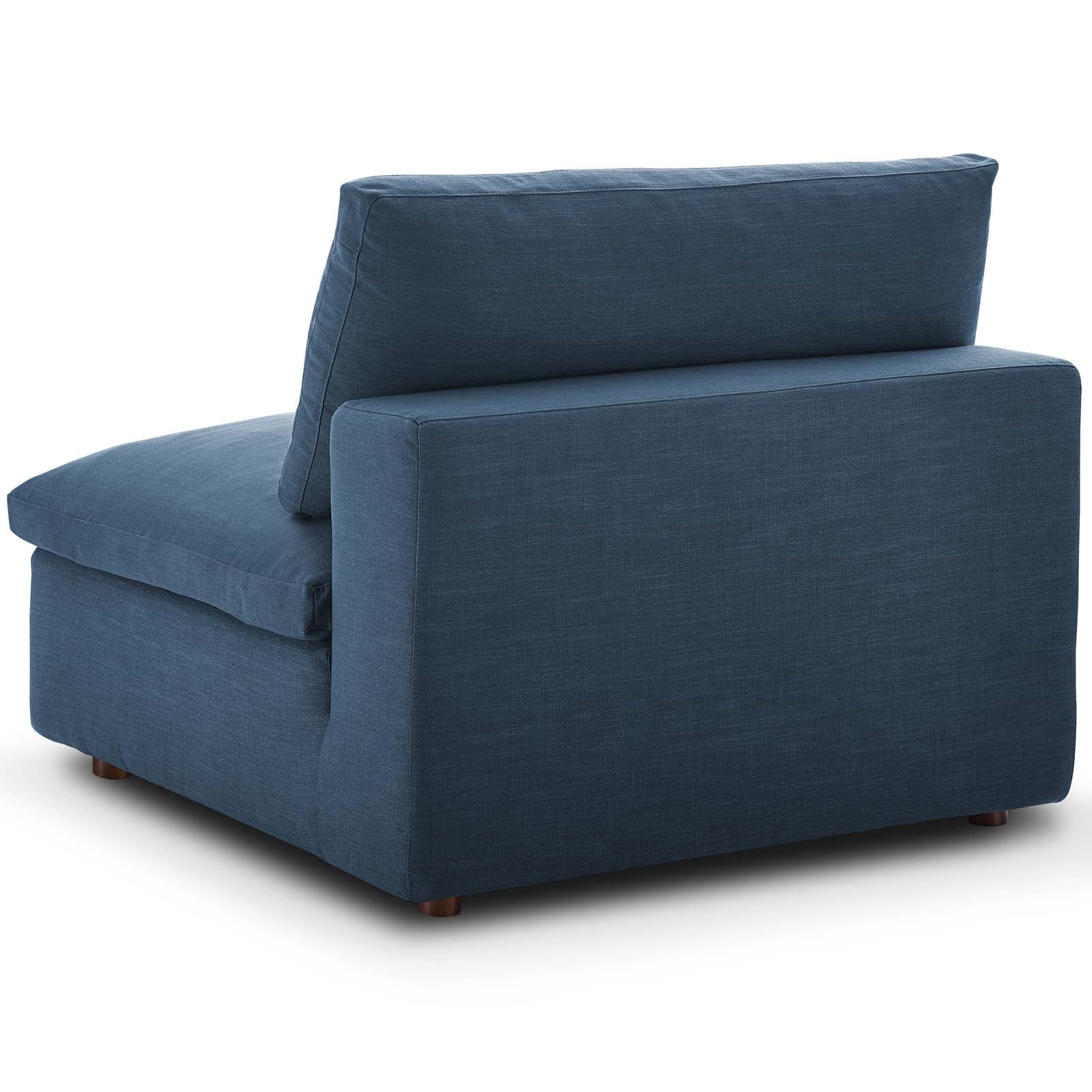 Commix Down Filled Overstuffed Armless Chair - East Shore Modern Home Furnishings