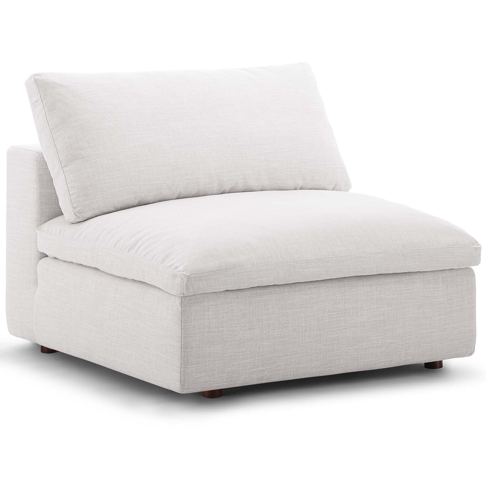 Commix Down Filled Overstuffed Armless Chair - East Shore Modern Home Furnishings