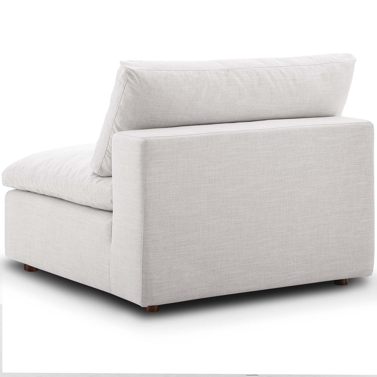 Commix Down Filled Overstuffed Armless Chair - East Shore Modern Home Furnishings