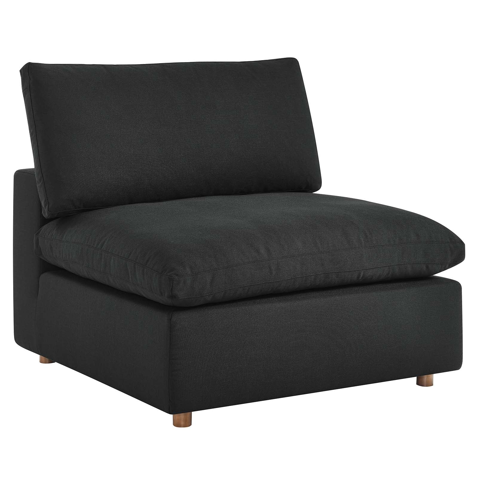 Commix Down Filled Overstuffed Armless Chair - East Shore Modern Home Furnishings