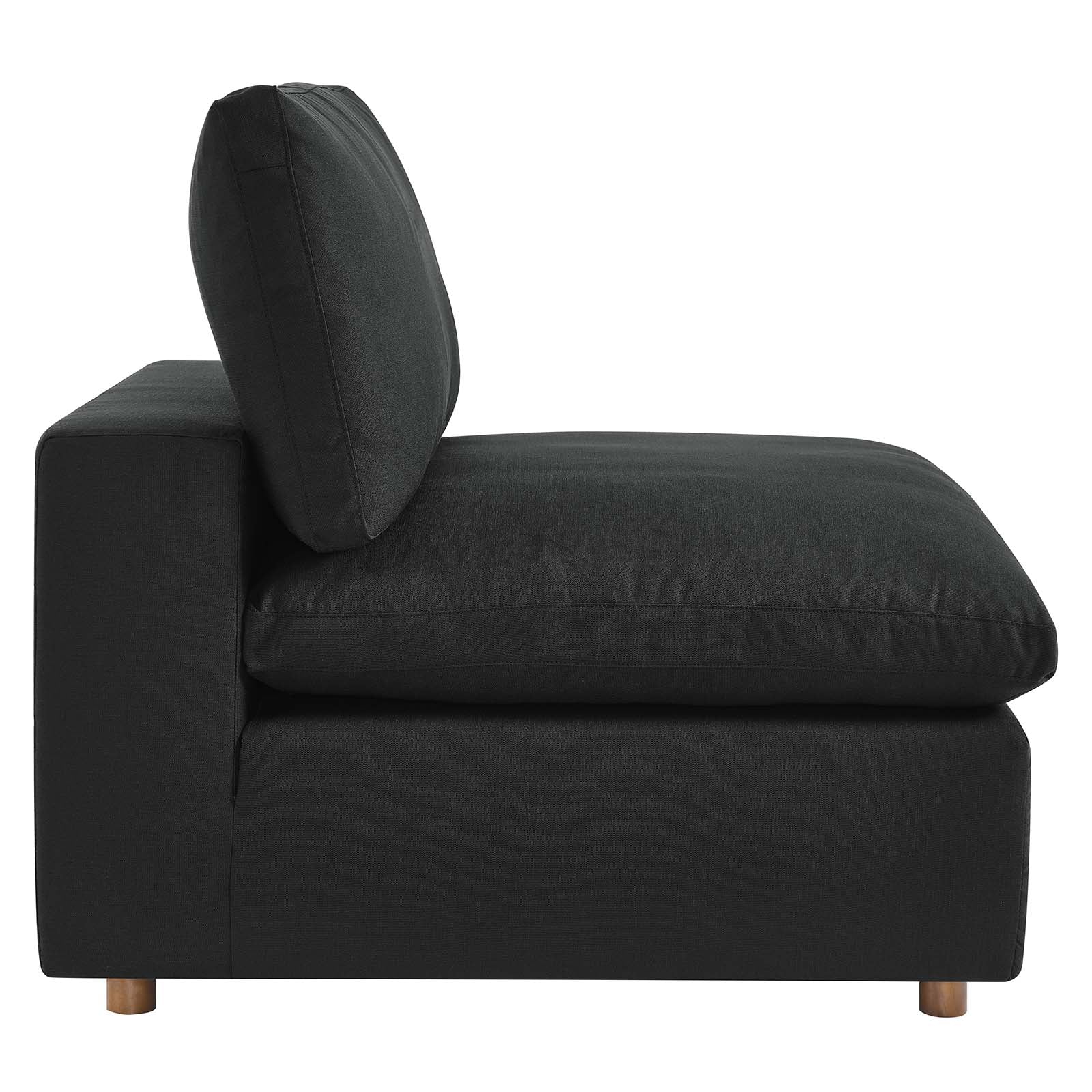 Commix Down Filled Overstuffed Armless Chair - East Shore Modern Home Furnishings