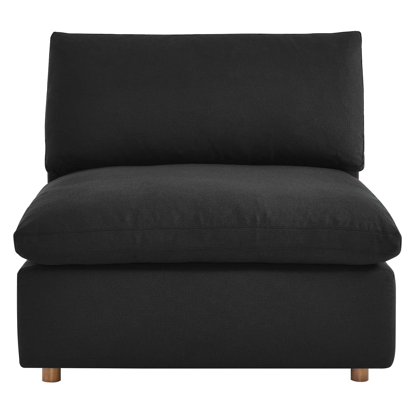 Commix Down Filled Overstuffed Armless Chair - East Shore Modern Home Furnishings