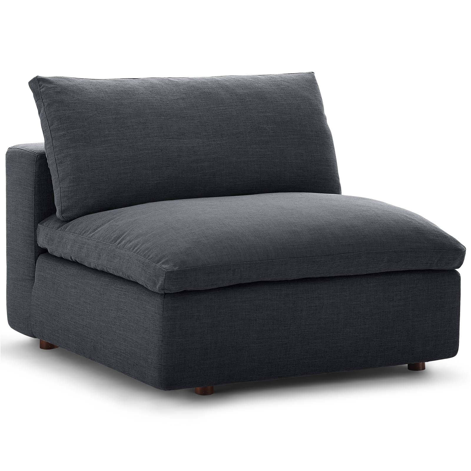 Commix Down Filled Overstuffed Armless Chair - East Shore Modern Home Furnishings