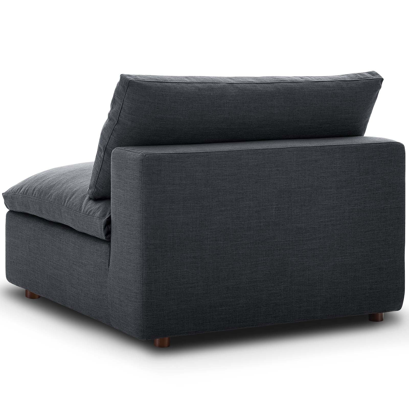 Commix Down Filled Overstuffed Armless Chair - East Shore Modern Home Furnishings