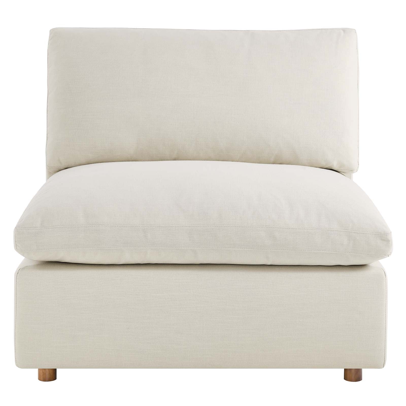 Commix Down Filled Overstuffed Armless Chair - East Shore Modern Home Furnishings