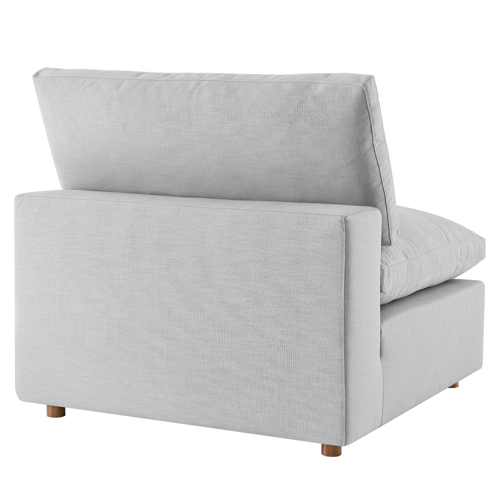 Commix Down Filled Overstuffed Armless Chair - East Shore Modern Home Furnishings