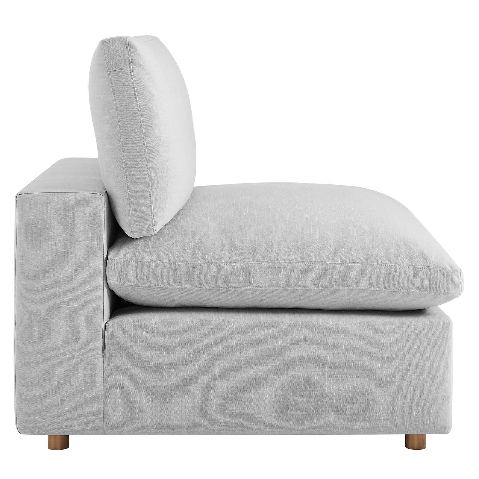 Commix Down Filled Overstuffed Armless Chair - East Shore Modern Home Furnishings