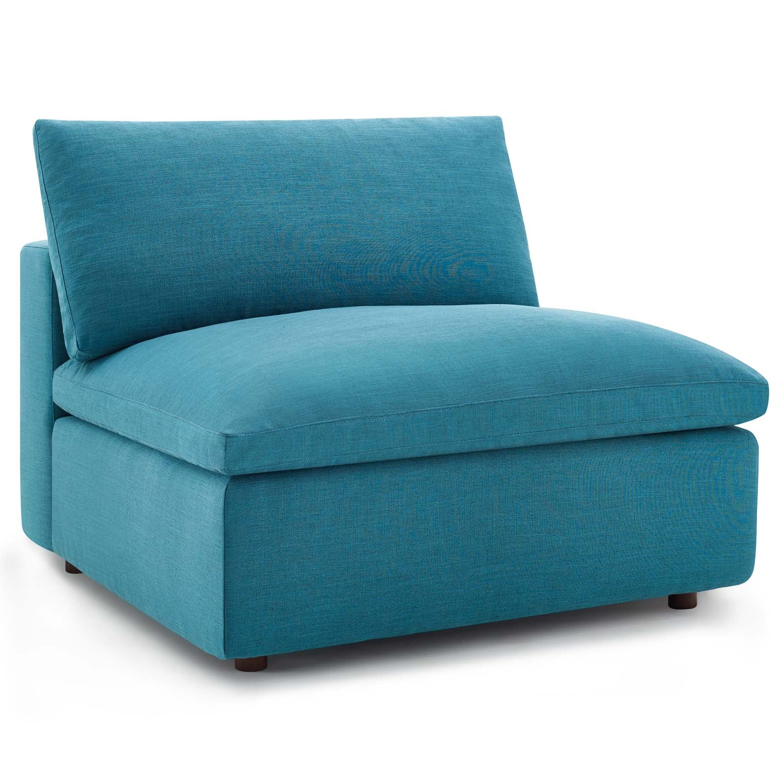 Commix Down Filled Overstuffed Armless Chair - East Shore Modern Home Furnishings