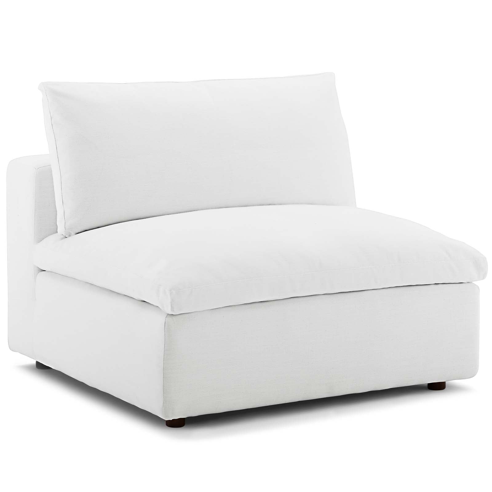 Commix Down Filled Overstuffed Armless Chair - East Shore Modern Home Furnishings