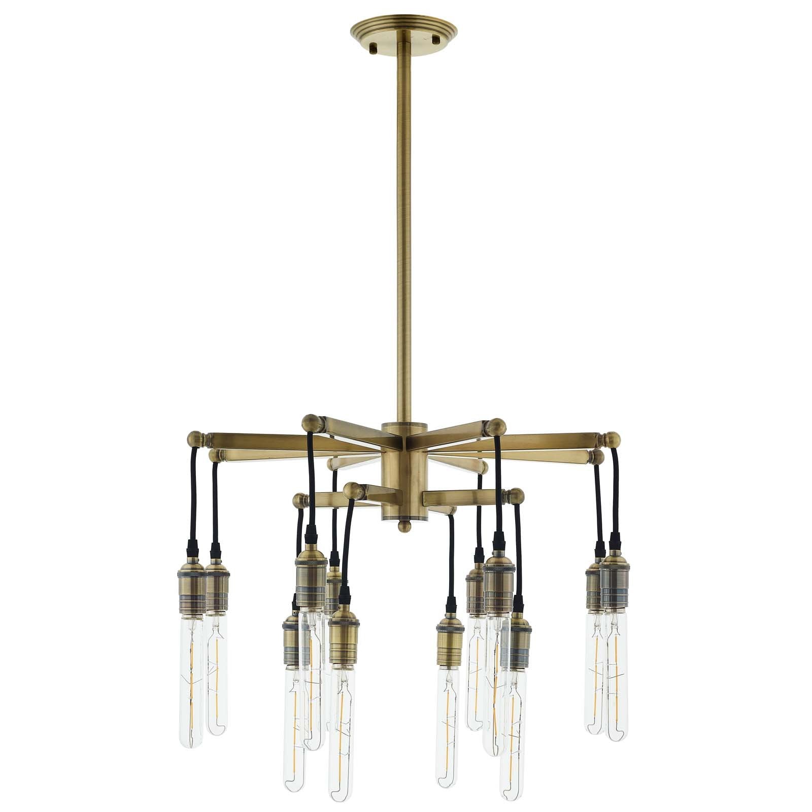 Resolve Antique Brass Ceiling Light Pendant Chandelier - East Shore Modern Home Furnishings