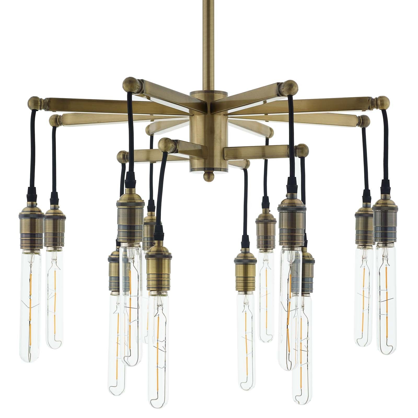 Resolve Antique Brass Ceiling Light Pendant Chandelier - East Shore Modern Home Furnishings