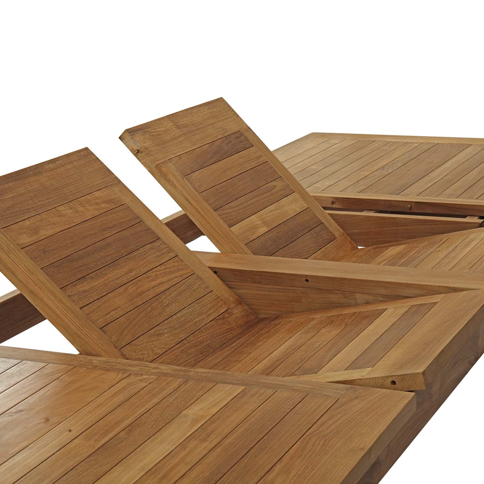 Marina 11 Piece Outdoor Patio Teak Outdoor Dining Set