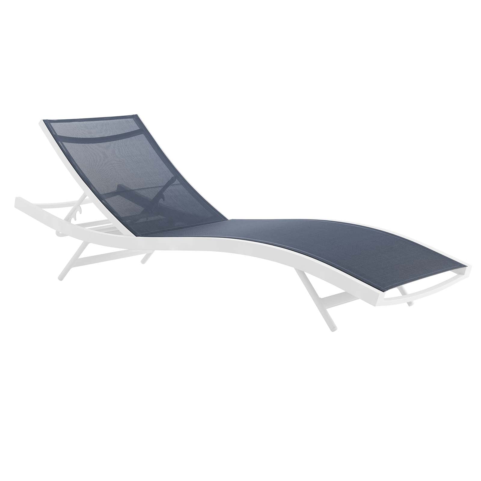 Glimpse Outdoor Patio Mesh Chaise Lounge Chair - East Shore Modern Home Furnishings