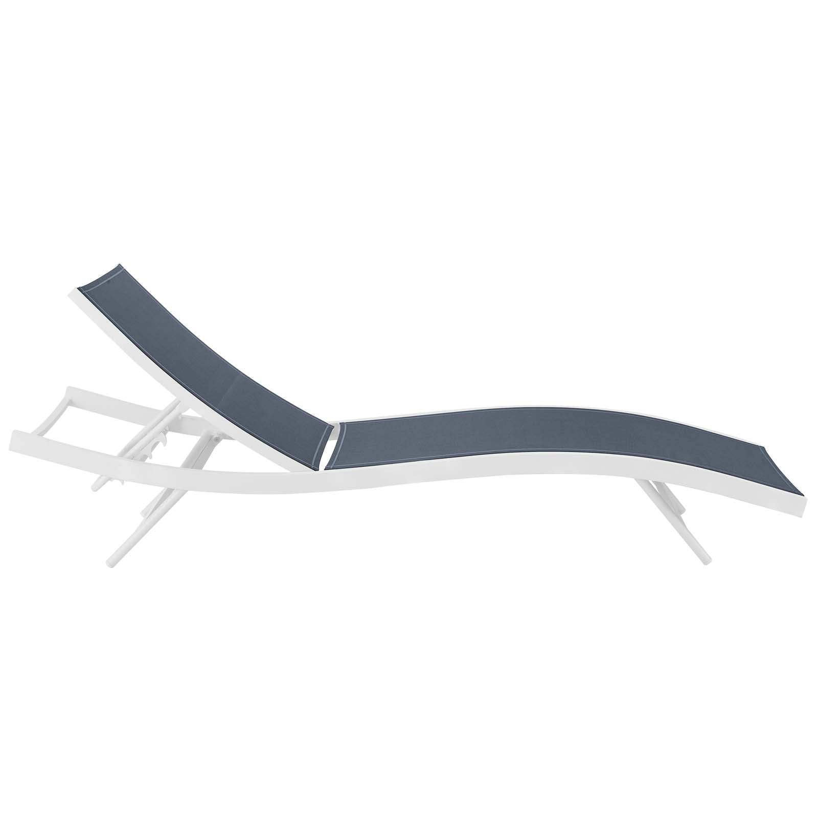 Glimpse Outdoor Patio Mesh Chaise Lounge Chair - East Shore Modern Home Furnishings