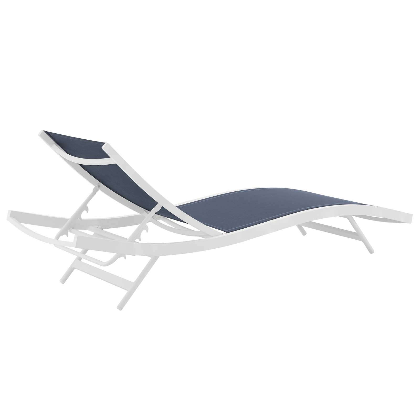 Glimpse Outdoor Patio Mesh Chaise Lounge Chair - East Shore Modern Home Furnishings