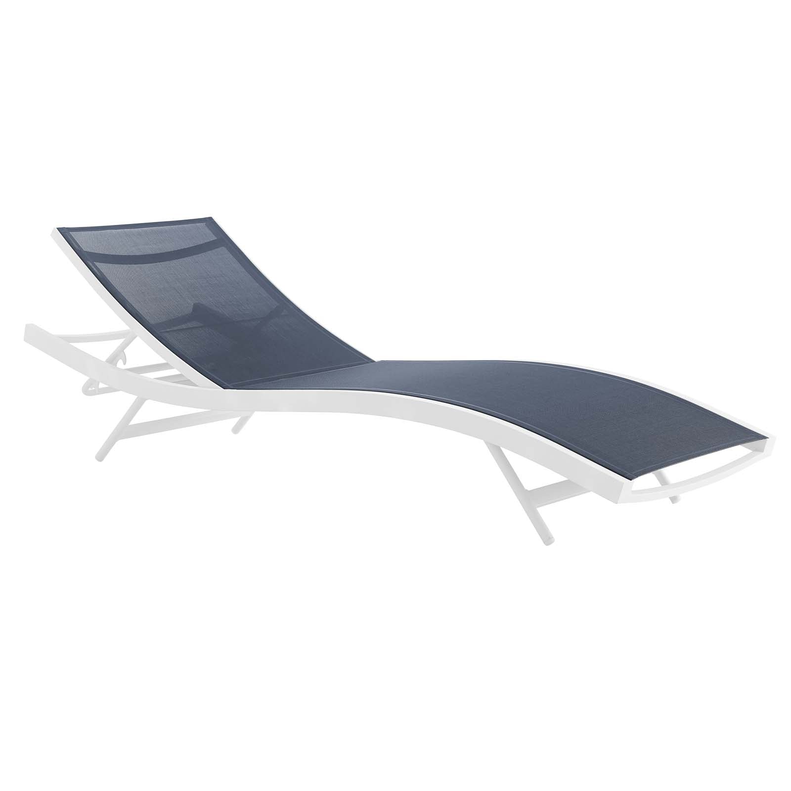 Glimpse Outdoor Patio Mesh Chaise Lounge Chair - East Shore Modern Home Furnishings