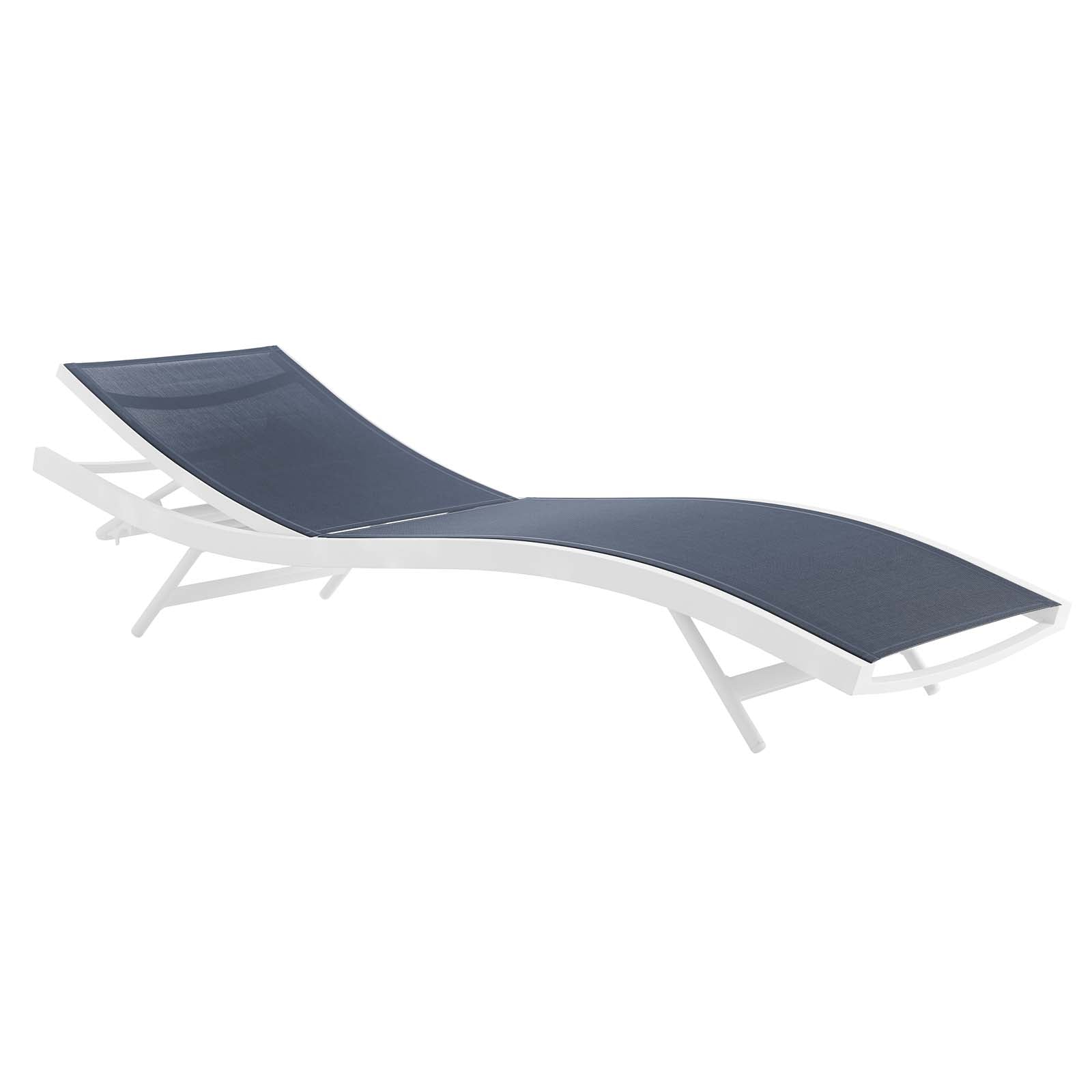 Glimpse Outdoor Patio Mesh Chaise Lounge Chair - East Shore Modern Home Furnishings