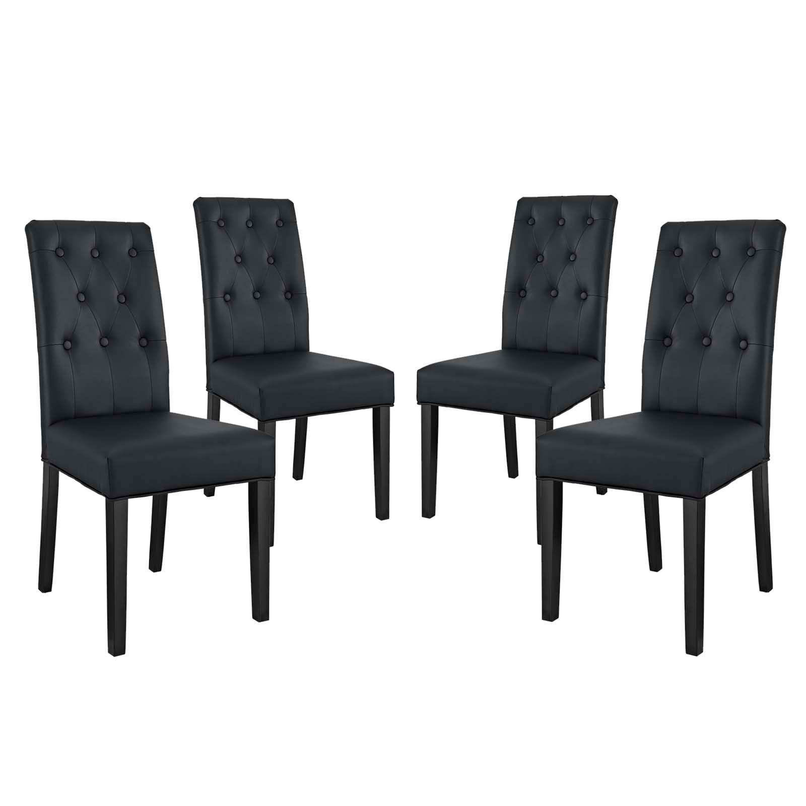 Confer Dining Side Chair Vinyl Set of 4 - East Shore Modern Home Furnishings