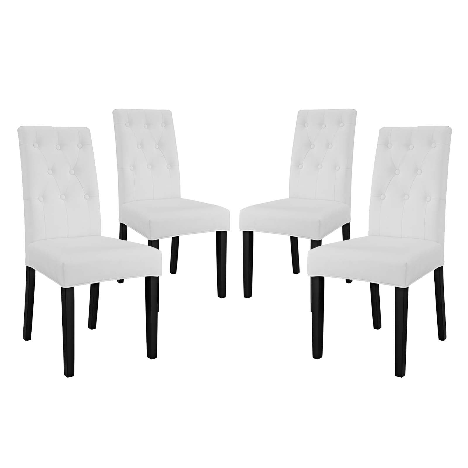 Confer Dining Side Chair Vinyl Set of 4 - East Shore Modern Home Furnishings