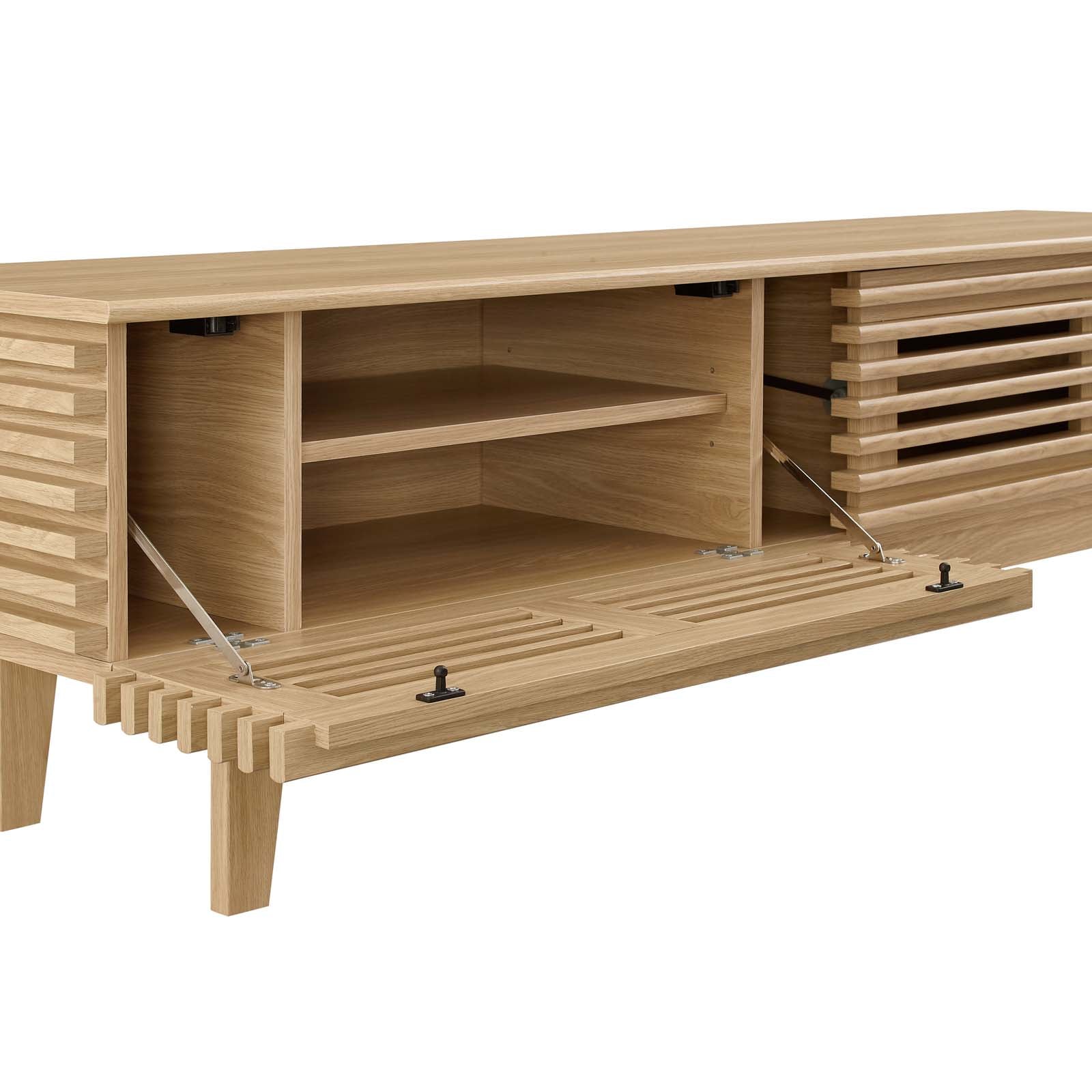 Render 60" TV Stand in Walnut - East Shore Modern Home Furnishings