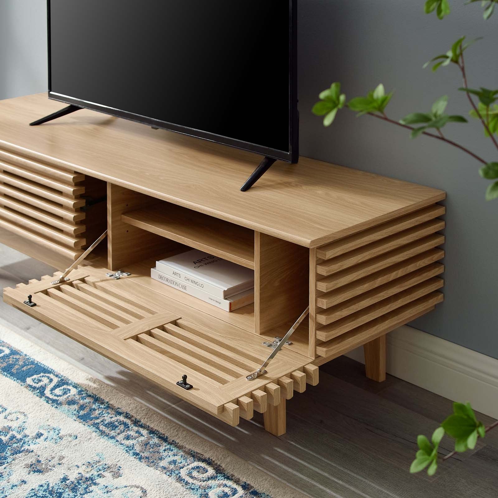Render 60" TV Stand in Walnut - East Shore Modern Home Furnishings