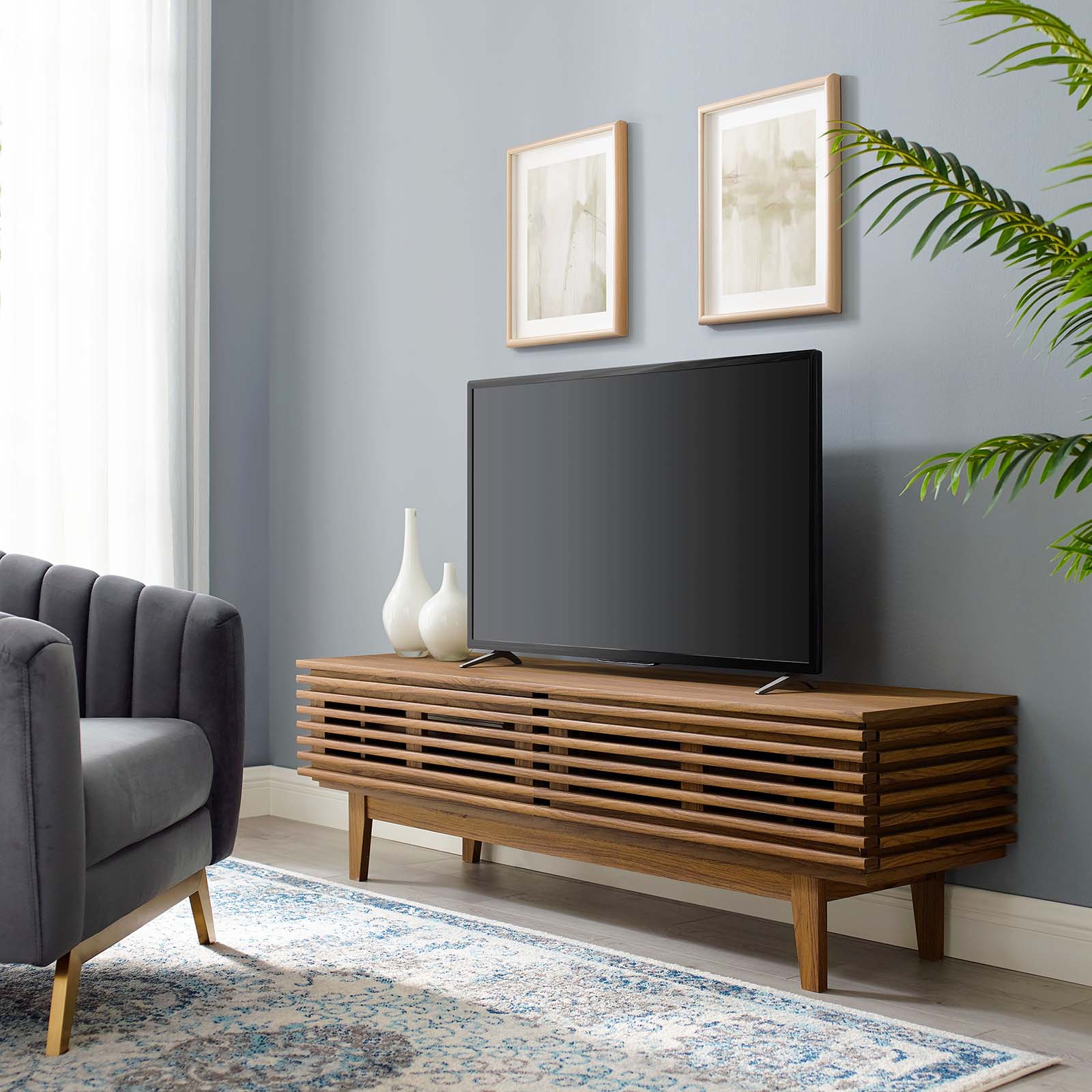 Render 60" TV Stand in Walnut - East Shore Modern Home Furnishings