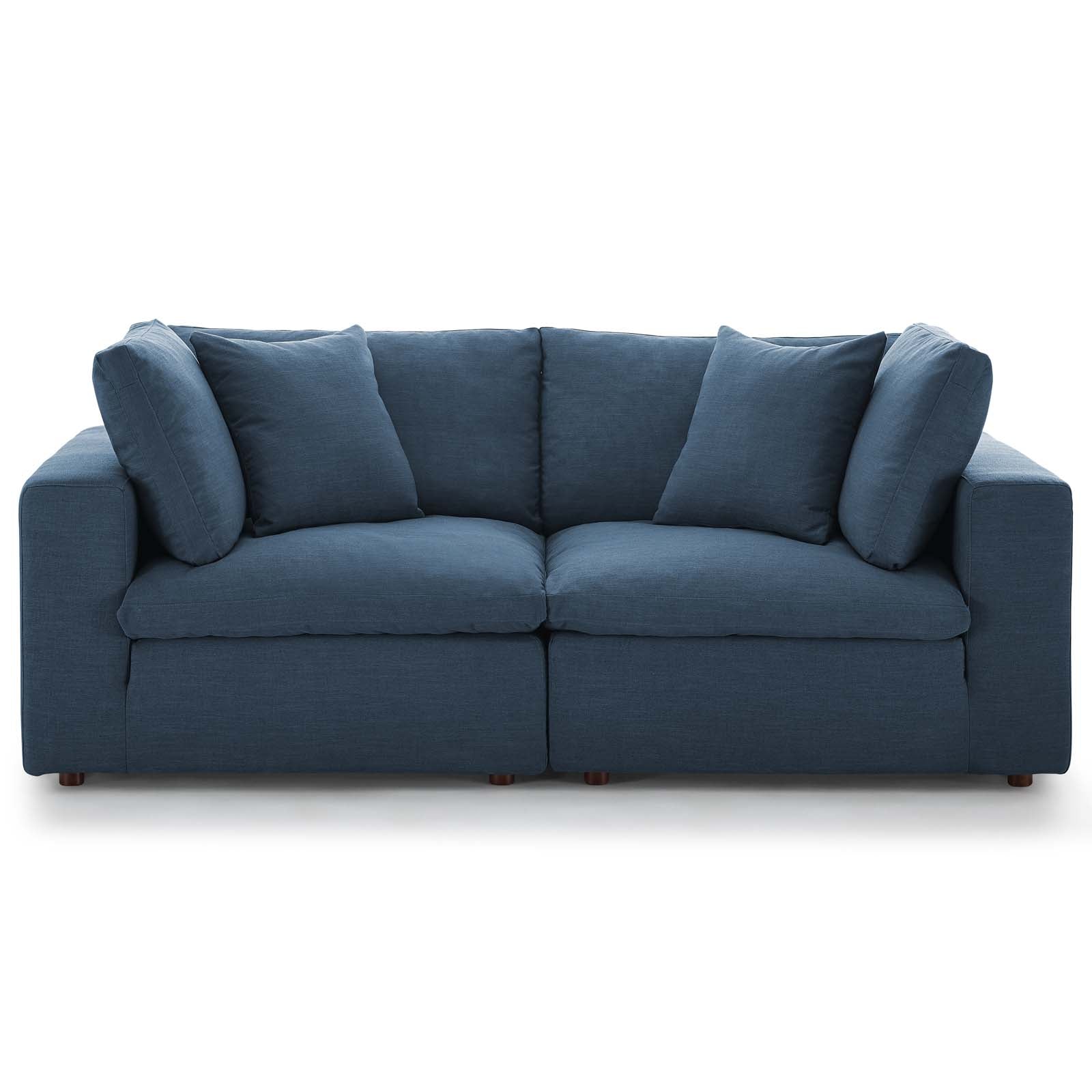 Commix Down Filled Overstuffed 2 Piece Sectional Sofa Set
