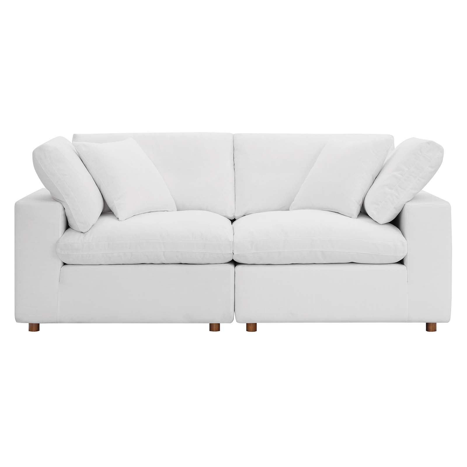 Commix Down Filled Overstuffed 2 Piece Sectional Sofa Set