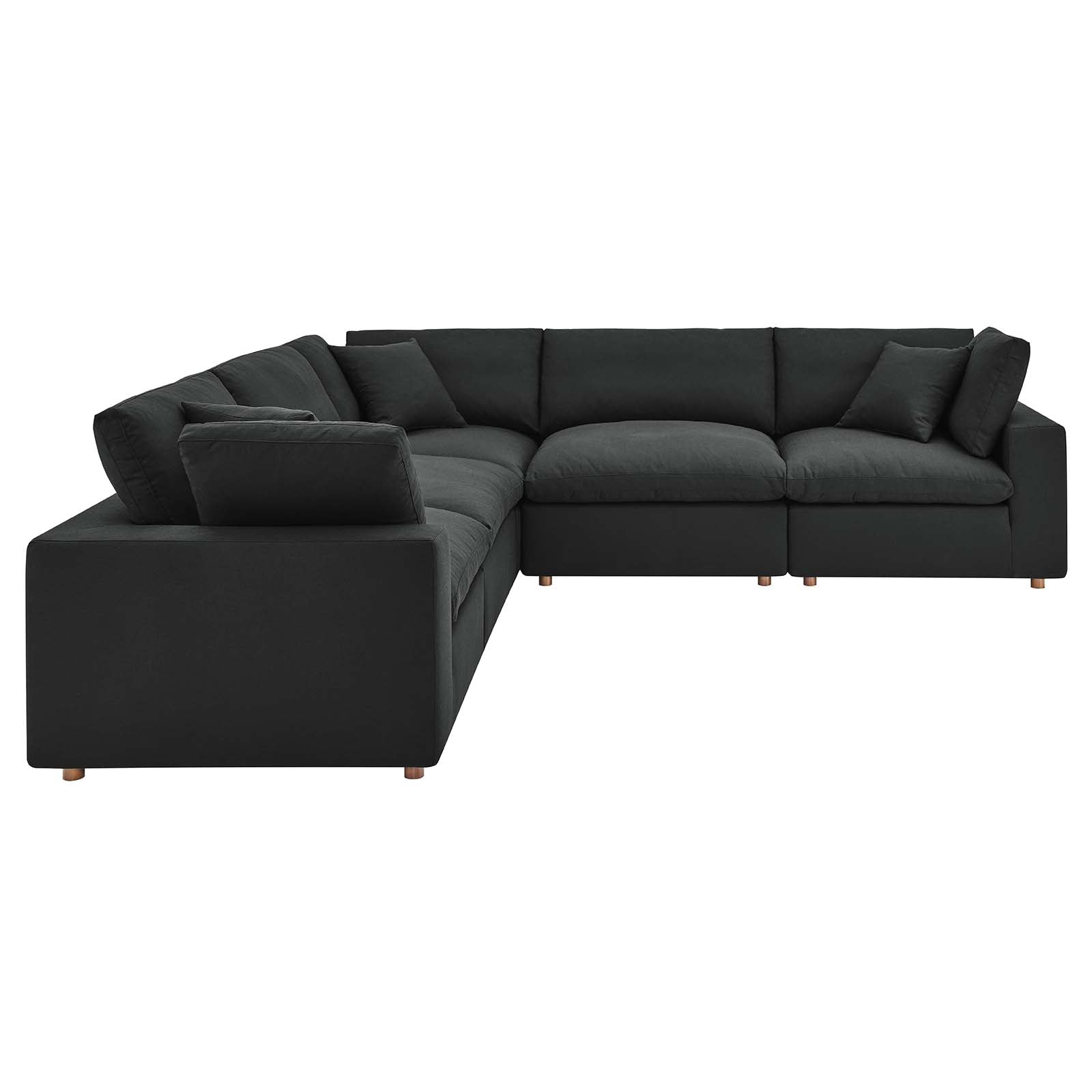 Commix Down Filled Overstuffed 5 Piece Sectional Sofa Set