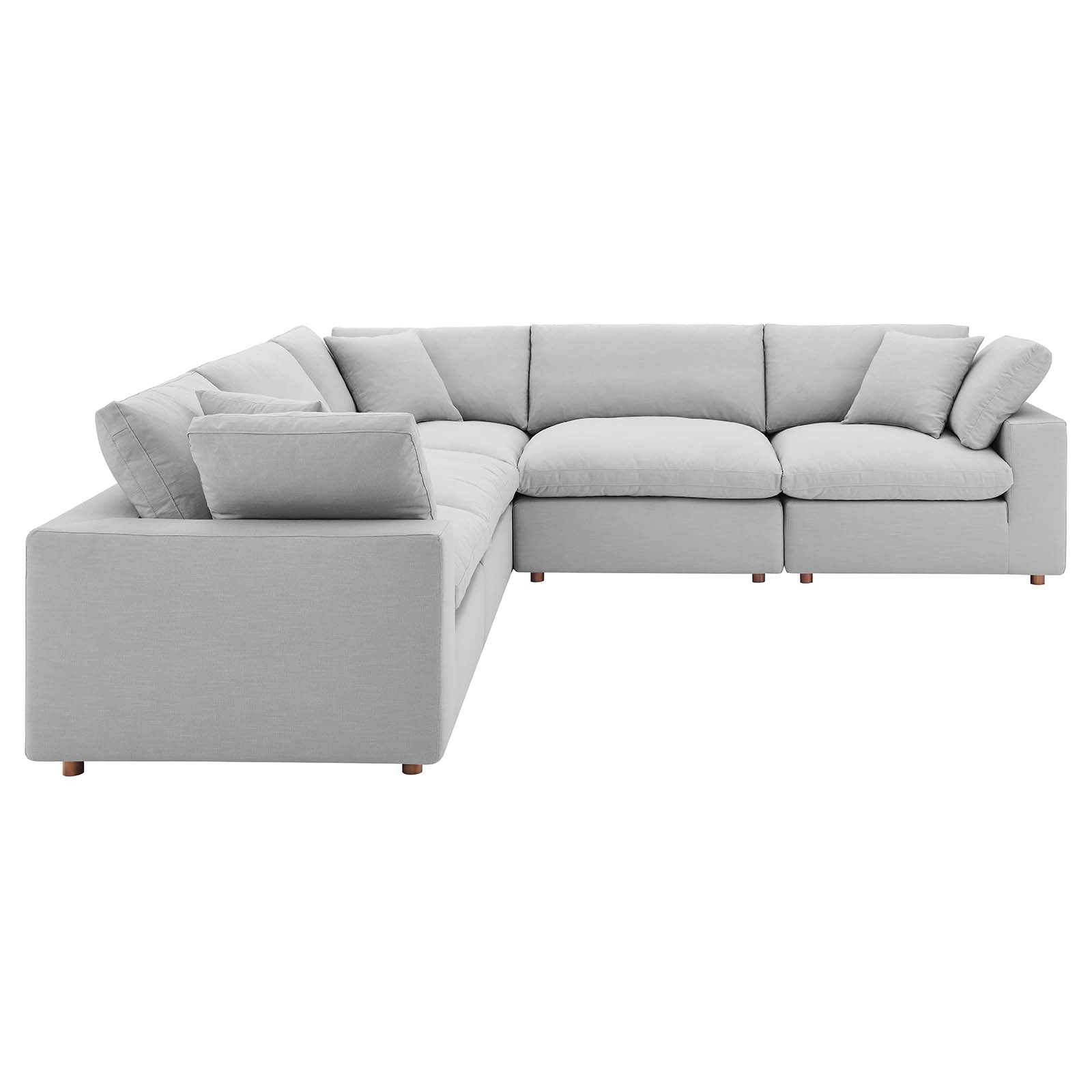 Commix Down Filled Overstuffed 5 Piece Sectional Sofa Set