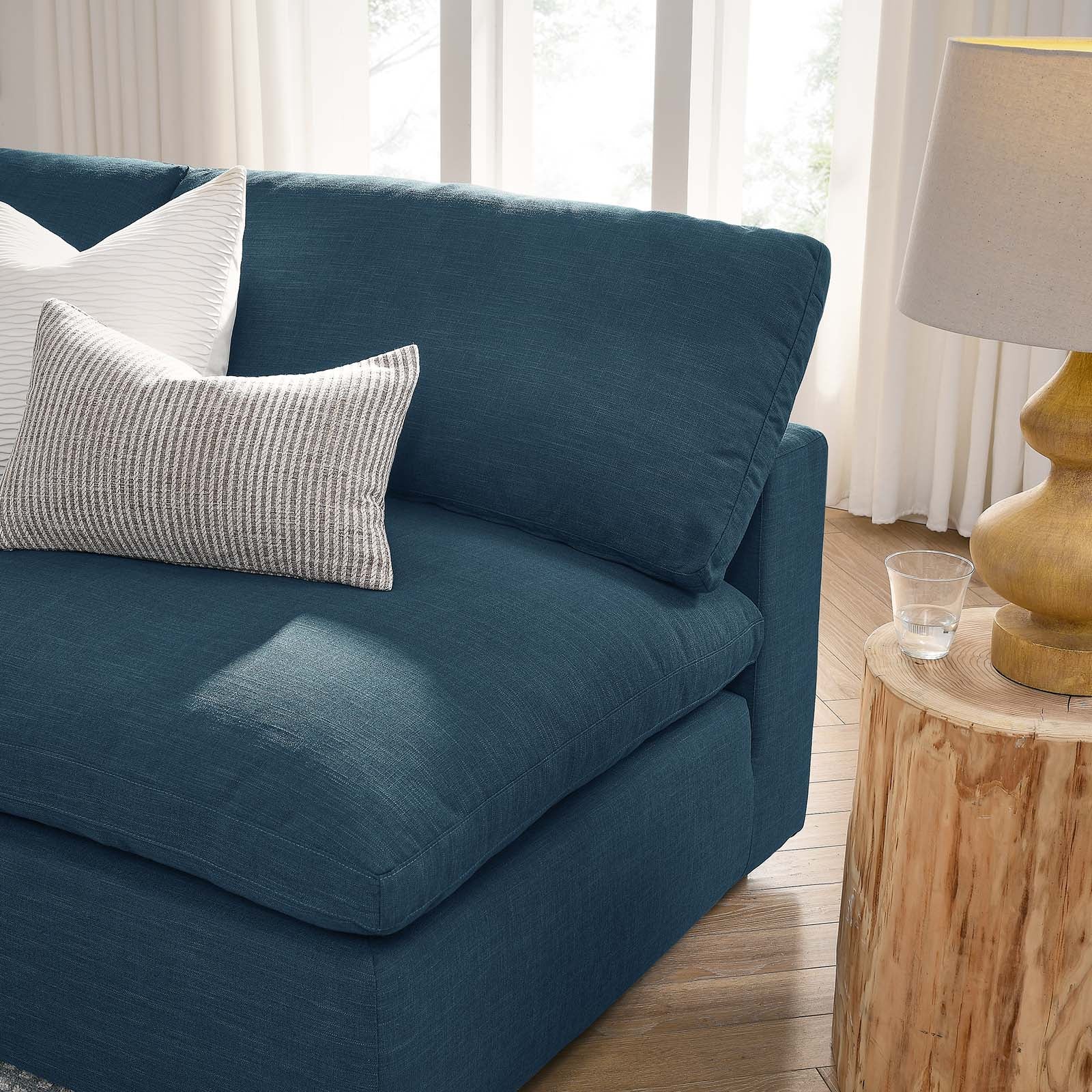 Commix Down Filled Overstuffed 5 Piece Sectional Sofa Set