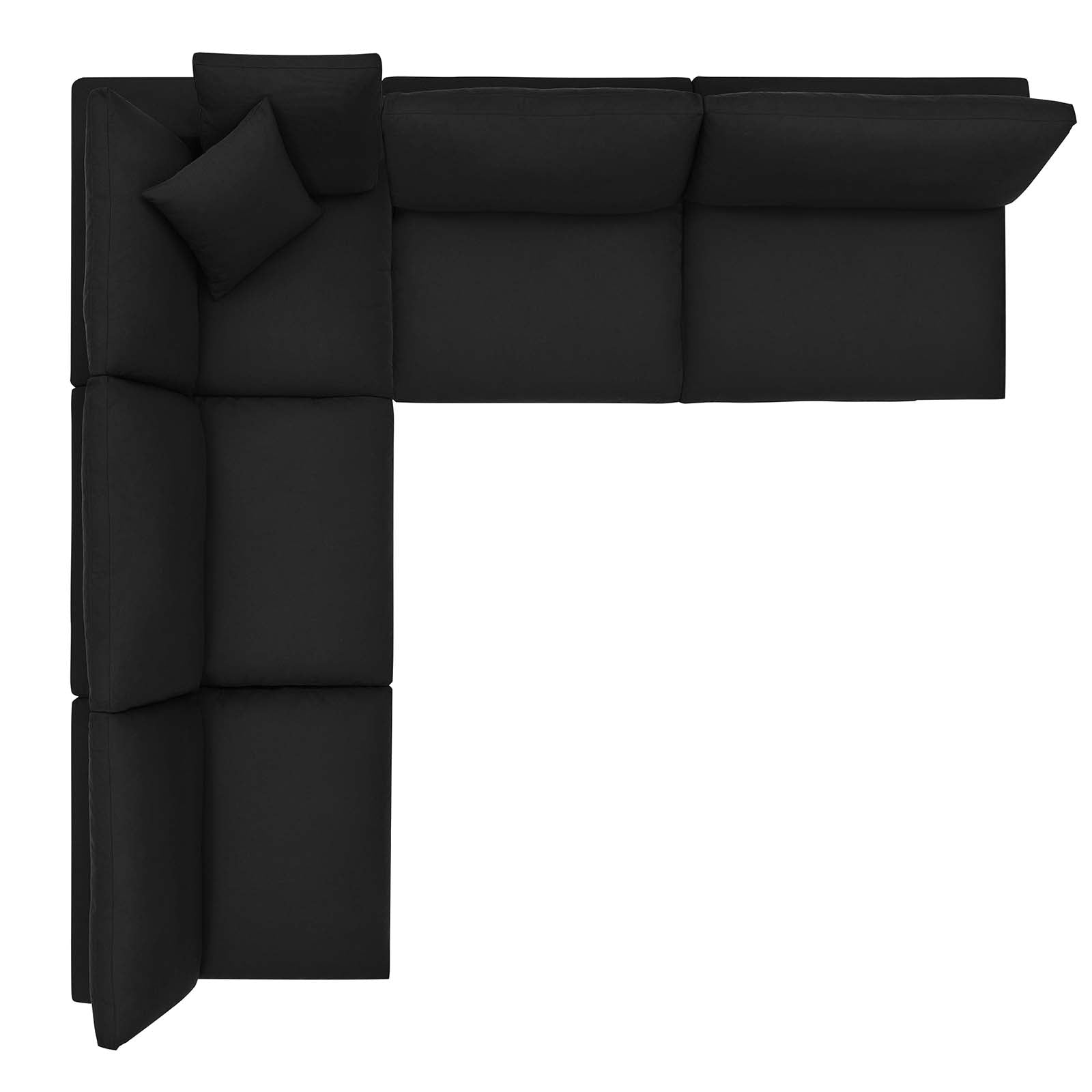 Commix Down Filled Overstuffed 5 Piece Sectional Sofa Set