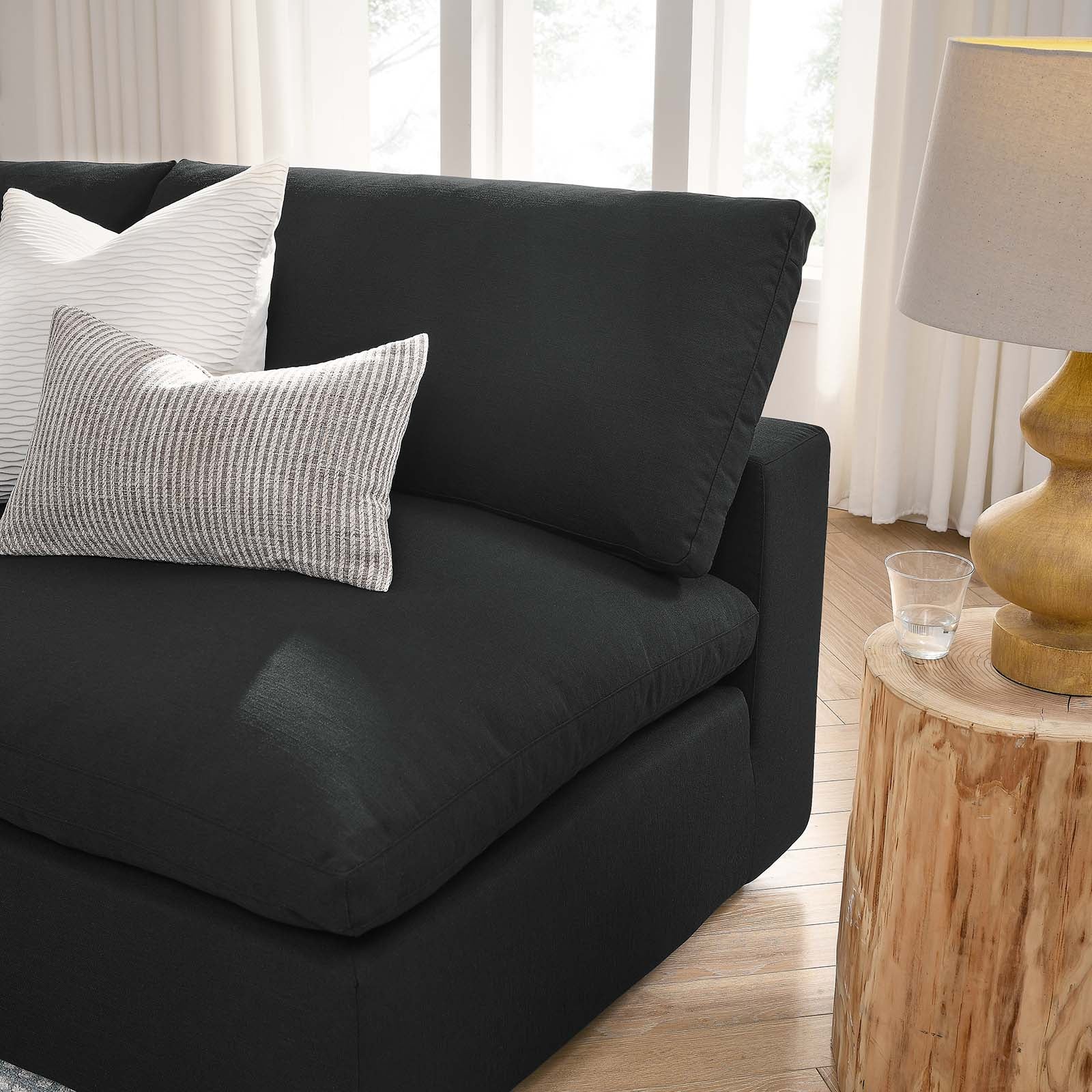 Commix Down Filled Overstuffed 5 Piece Sectional Sofa Set