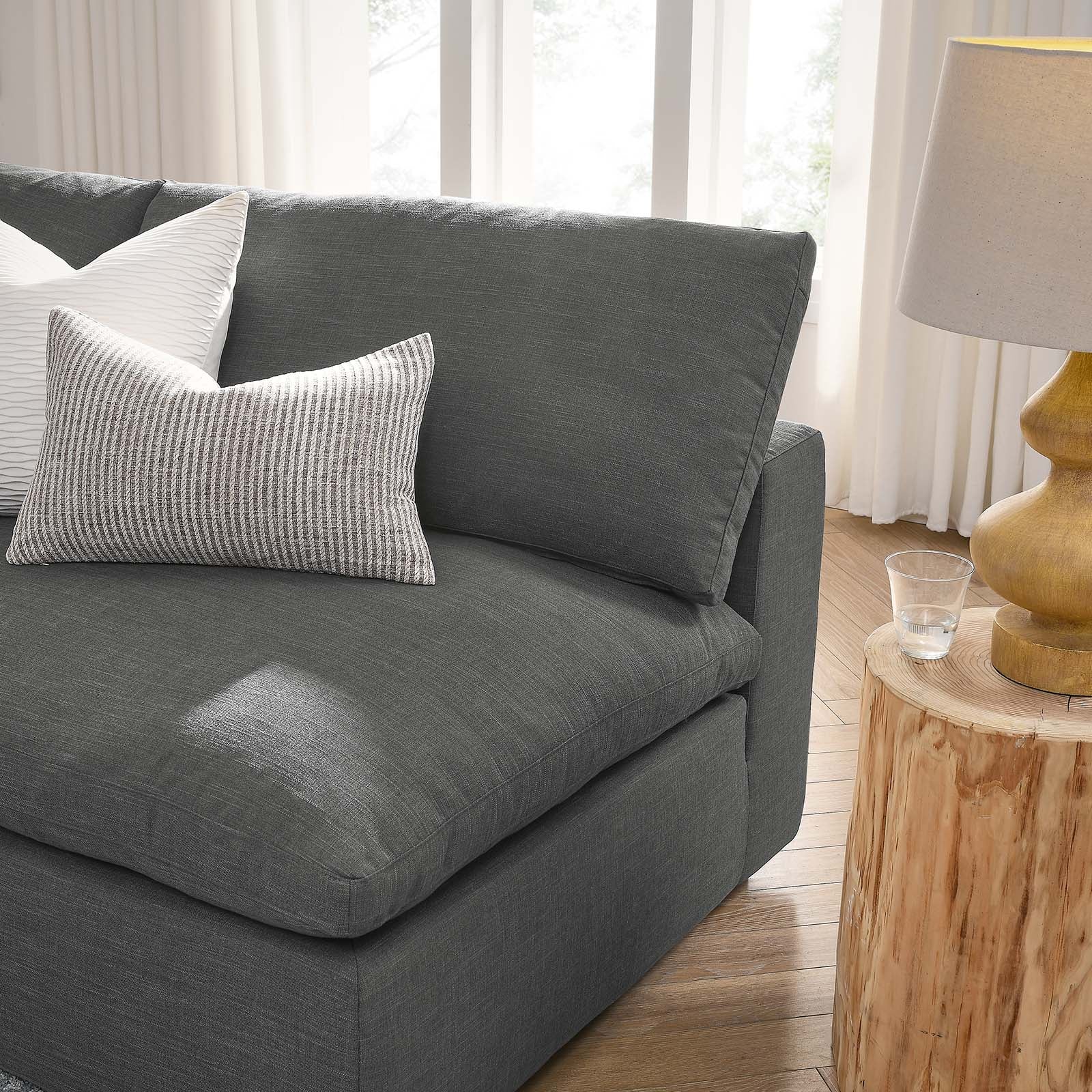 Commix Down Filled Overstuffed 5 Piece Sectional Sofa Set