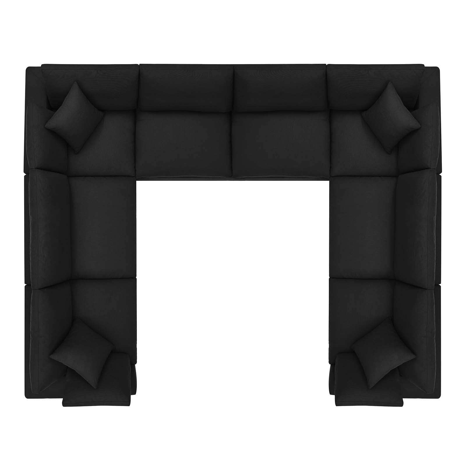 Commix Down Filled Overstuffed 8 Piece Sectional Sofa Set