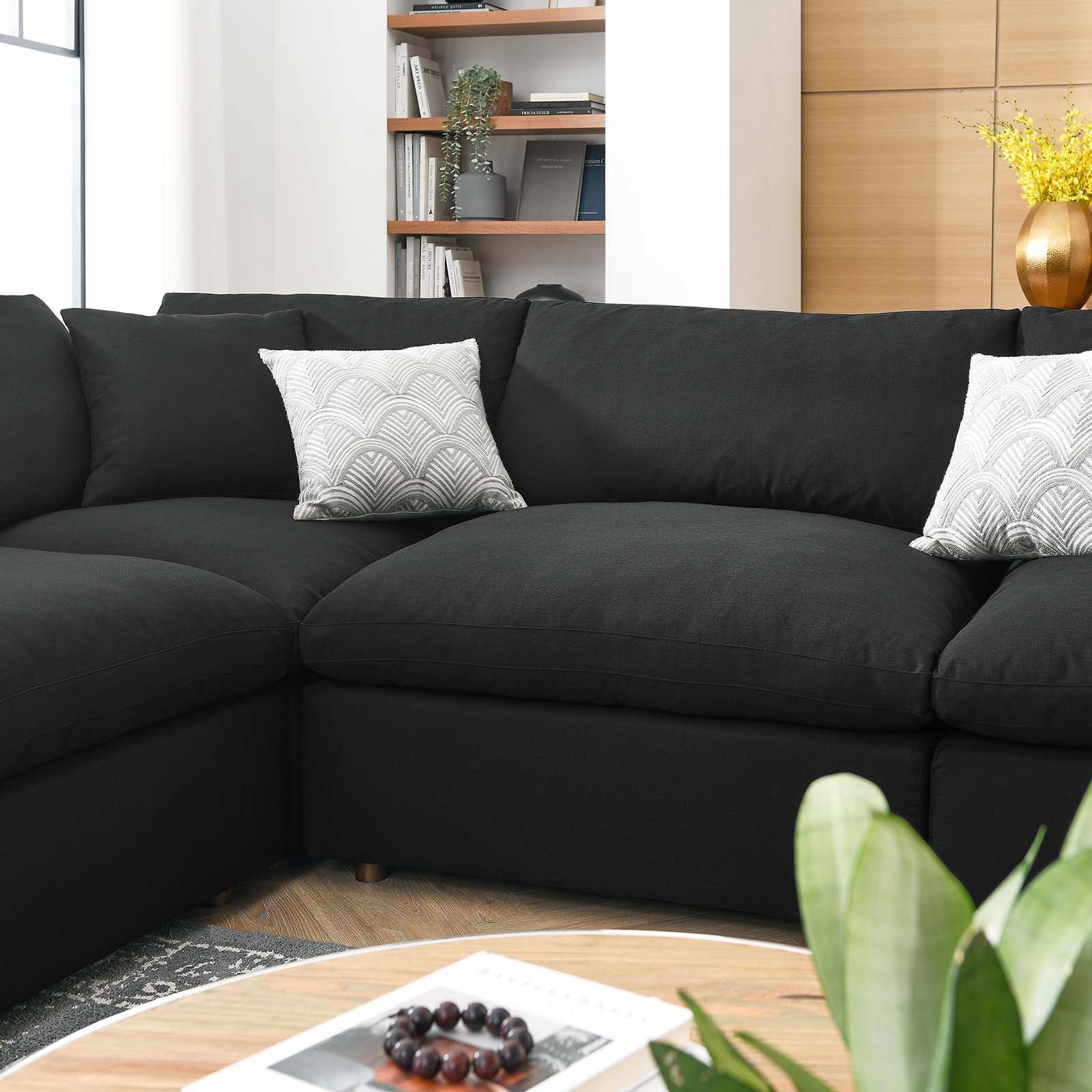 Commix Down Filled Overstuffed 8 Piece Sectional Sofa Set