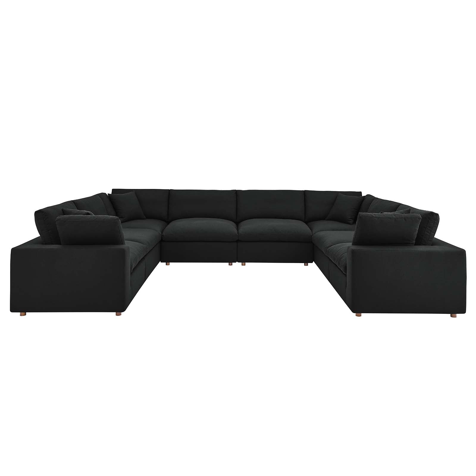 Commix Down Filled Overstuffed 8 Piece Sectional Sofa Set