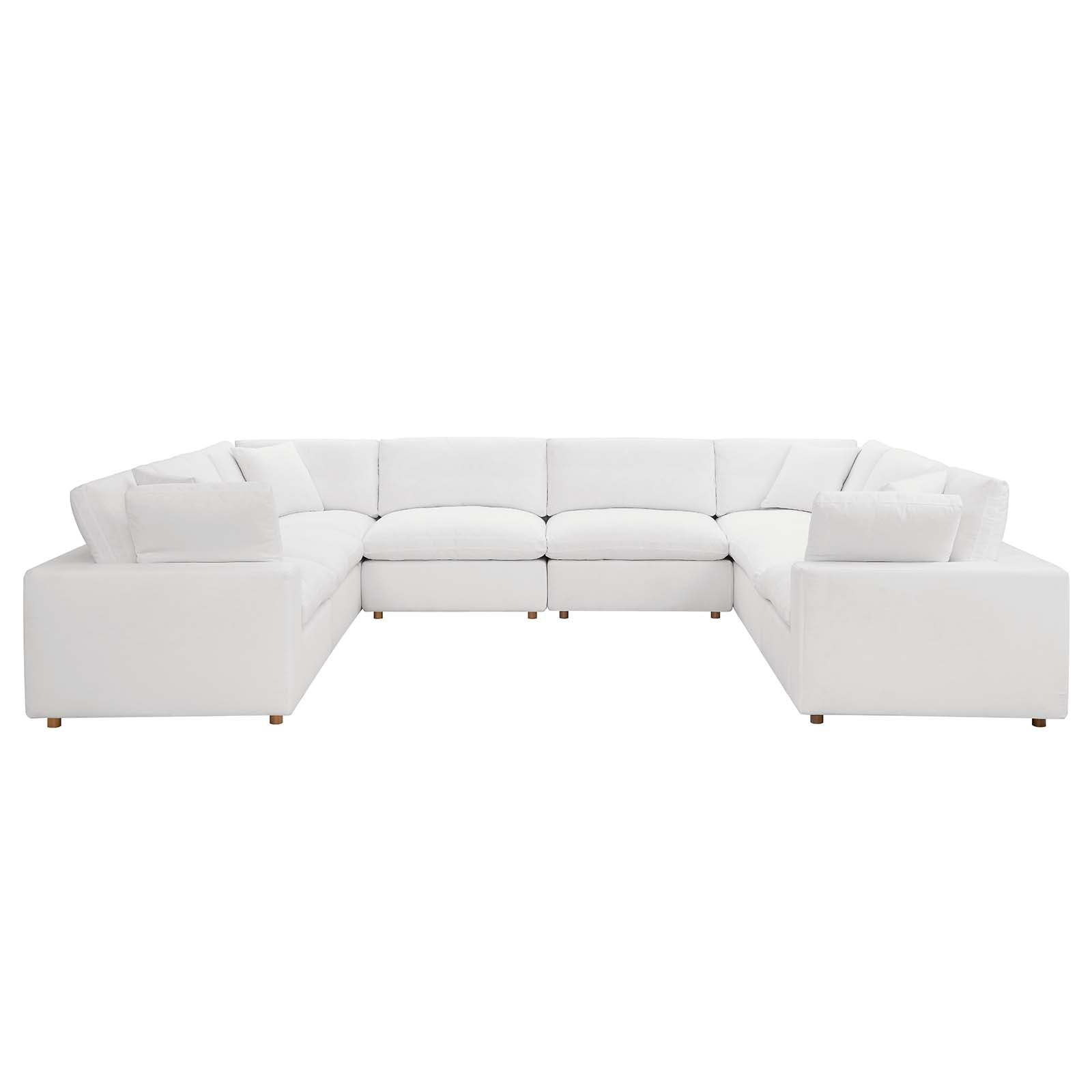 Commix Down Filled Overstuffed 8 Piece Sectional Sofa Set