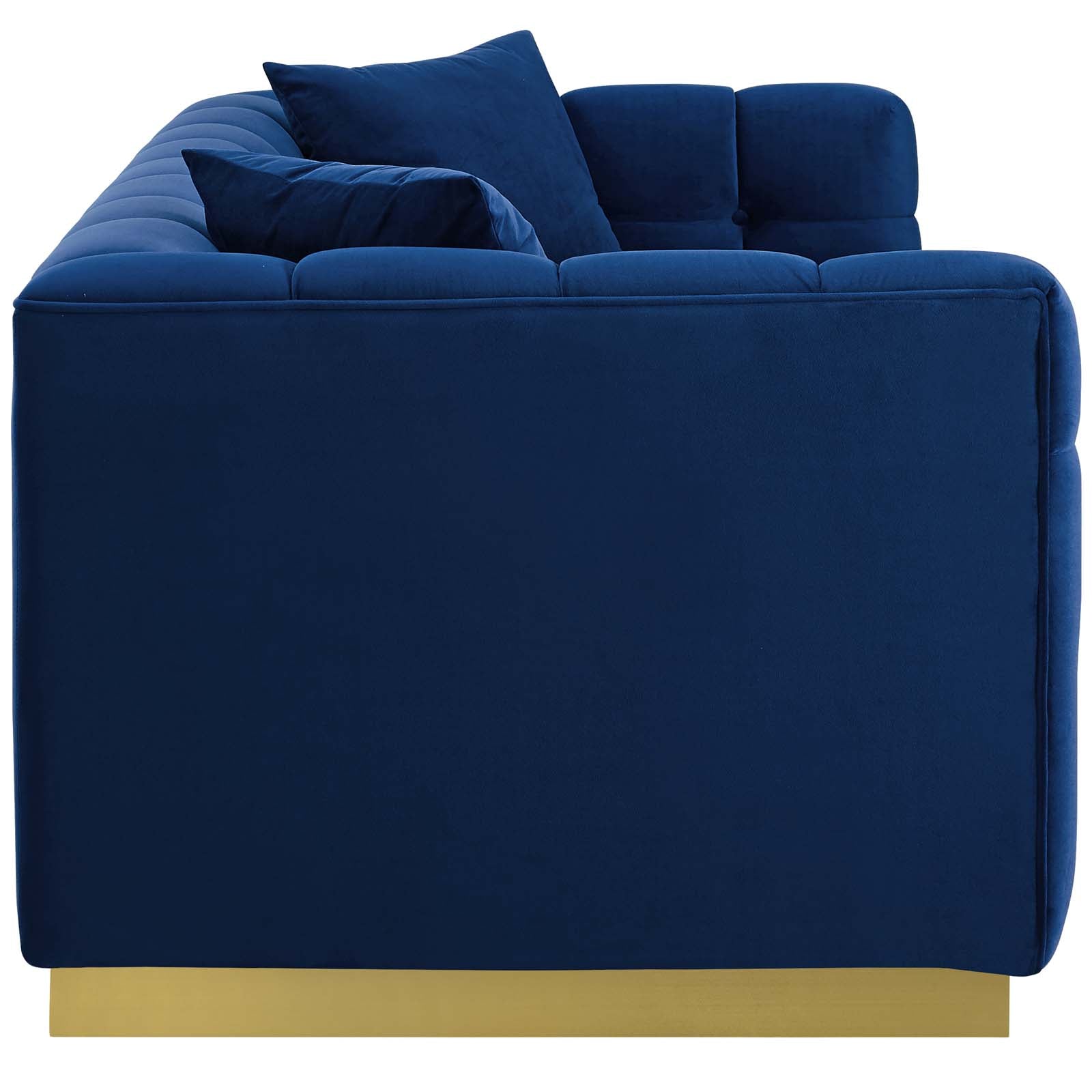 Vivacious Biscuit Tufted Performance Velvet Sofa - East Shore Modern Home Furnishings