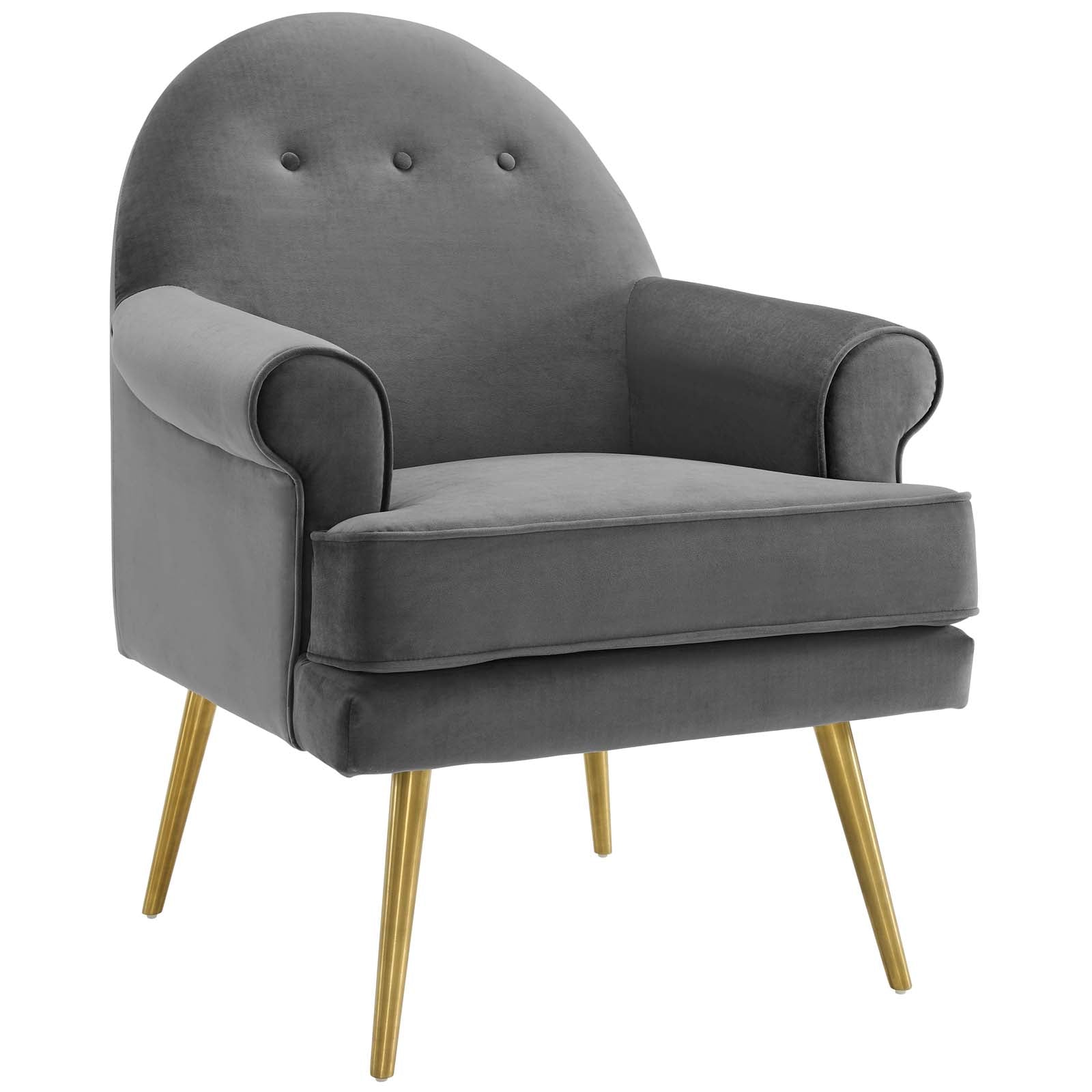 Revive Tufted Button Accent Performance Velvet Armchair - East Shore Modern Home Furnishings