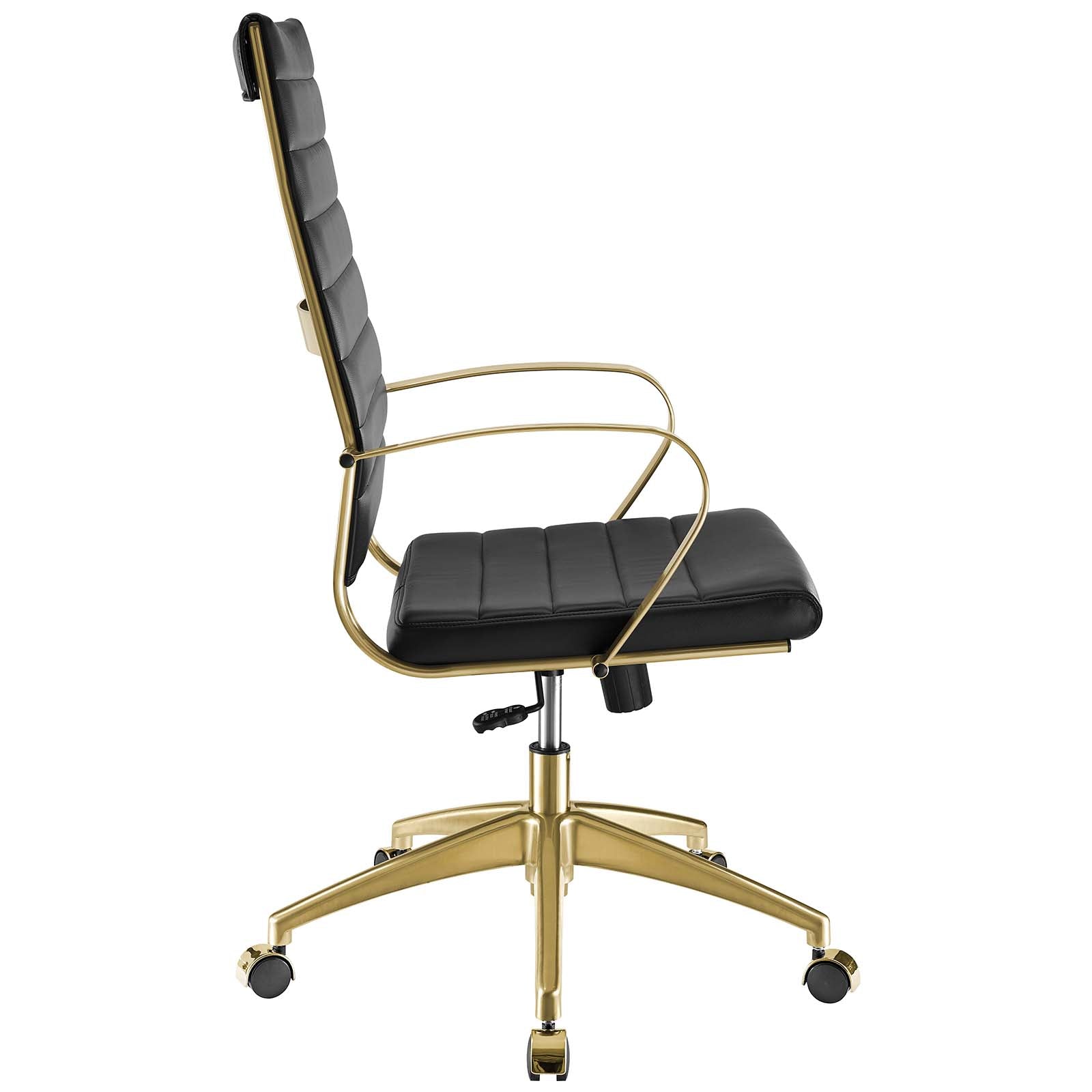 Jive Gold Stainless Steel Highback Office Chair - East Shore Modern Home Furnishings