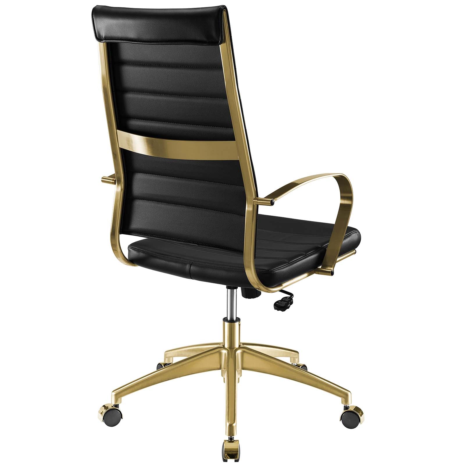 Jive Gold Stainless Steel Highback Office Chair - East Shore Modern Home Furnishings