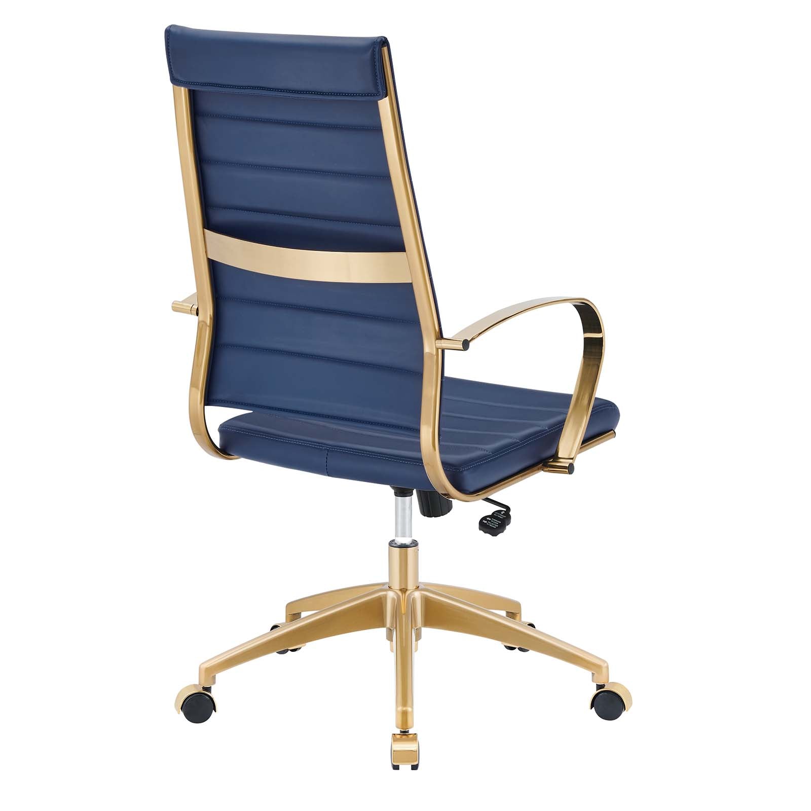 Jive Gold Stainless Steel Highback Office Chair - East Shore Modern Home Furnishings