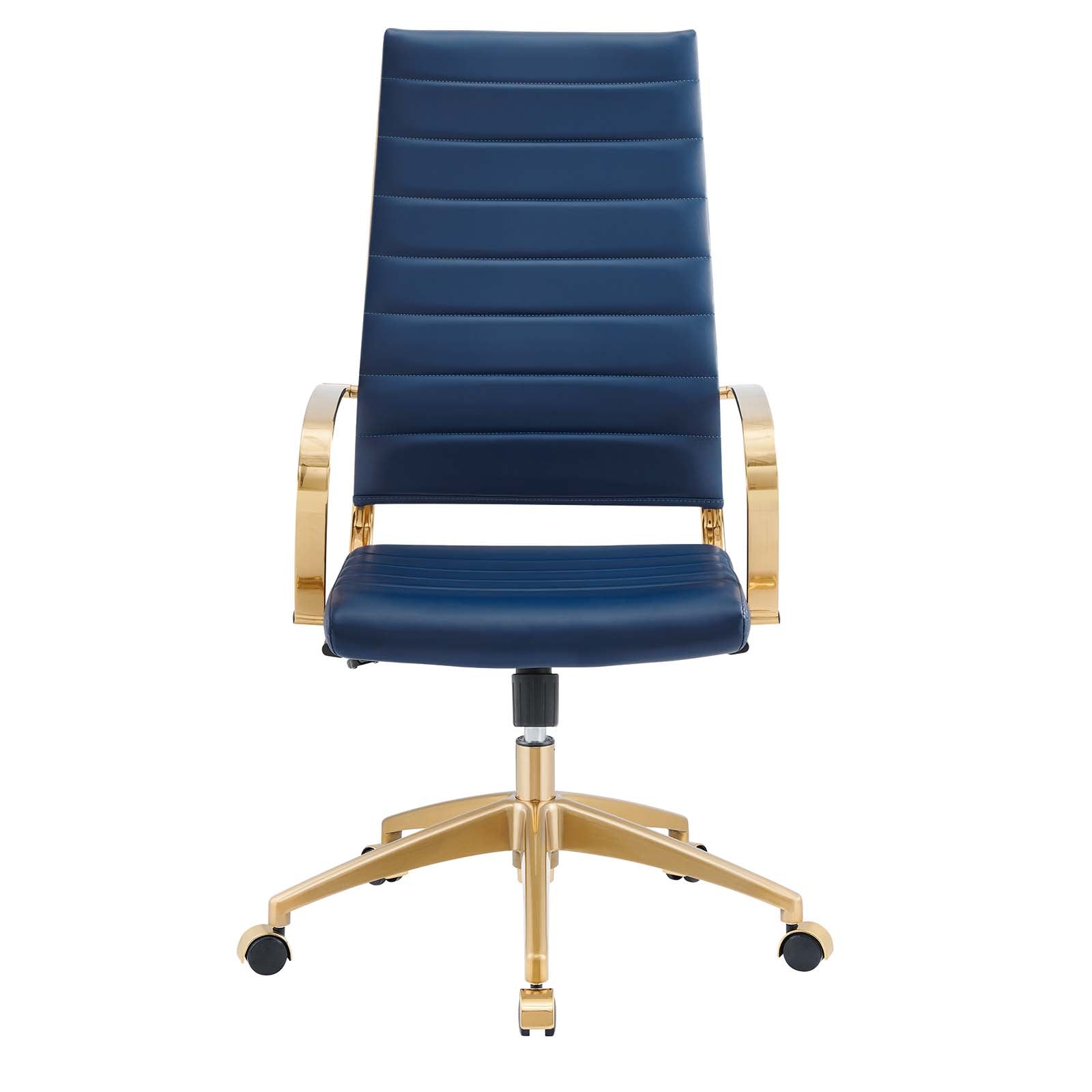 Jive Gold Stainless Steel Highback Office Chair - East Shore Modern Home Furnishings