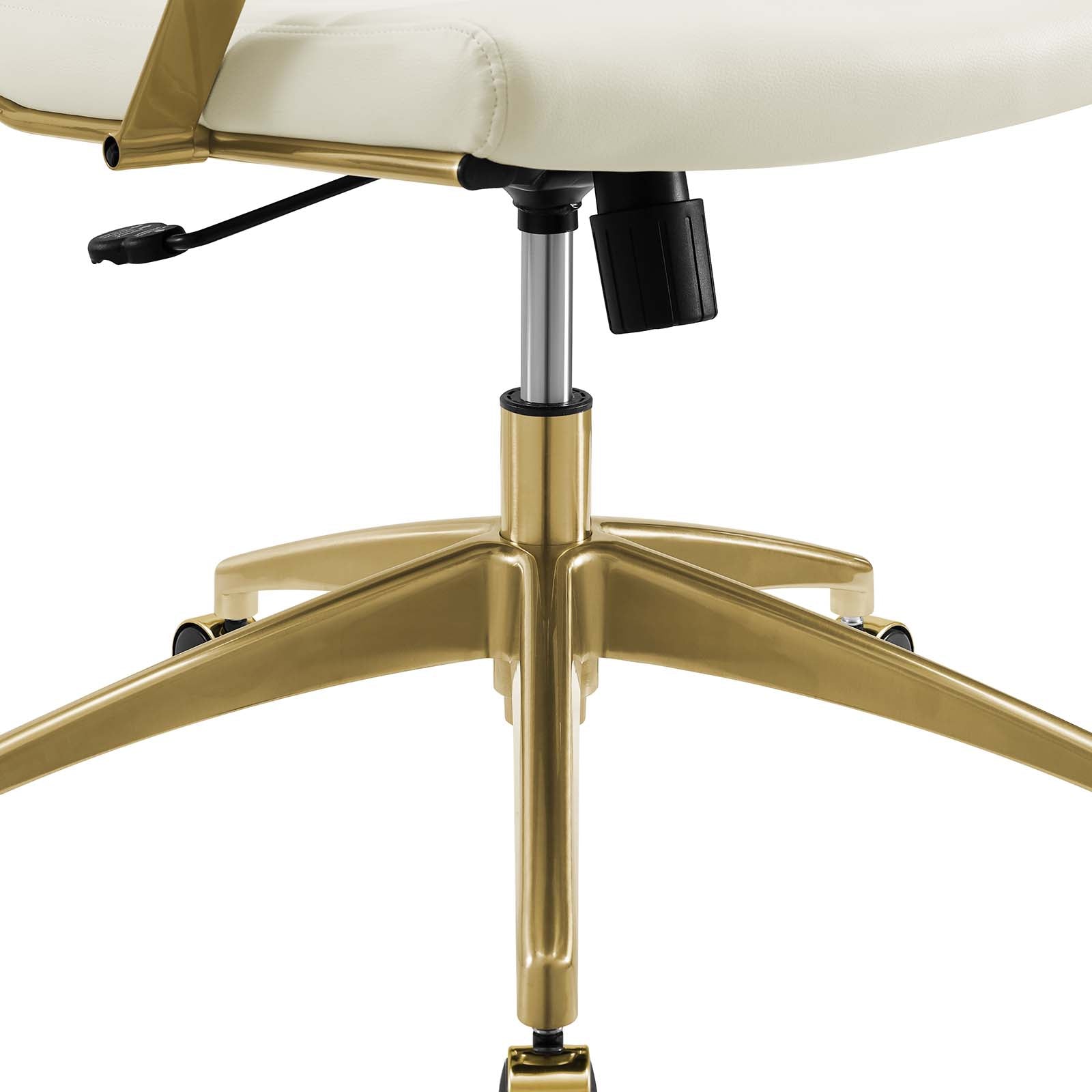 Jive Gold Stainless Steel Highback Office Chair - East Shore Modern Home Furnishings