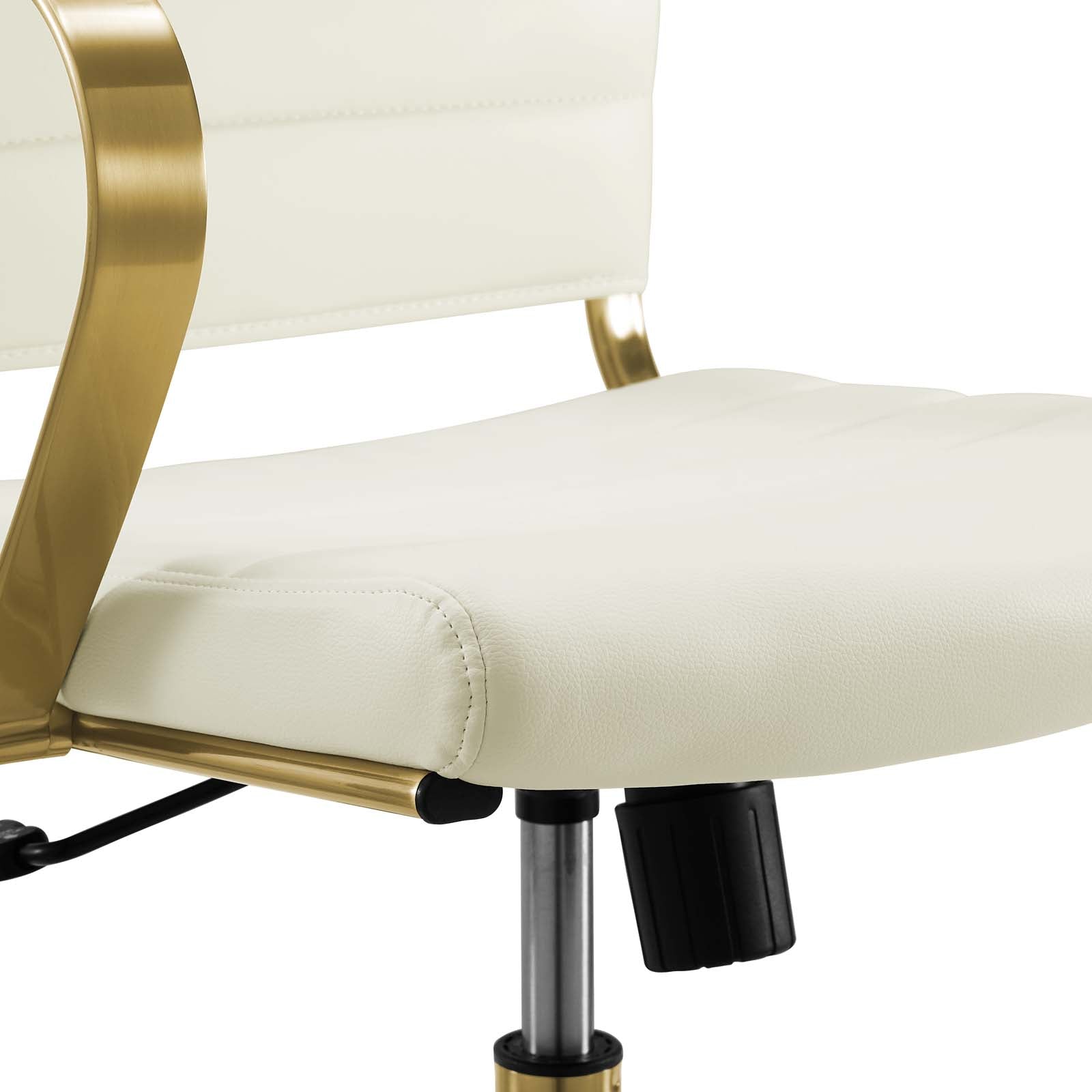 Jive Gold Stainless Steel Highback Office Chair - East Shore Modern Home Furnishings