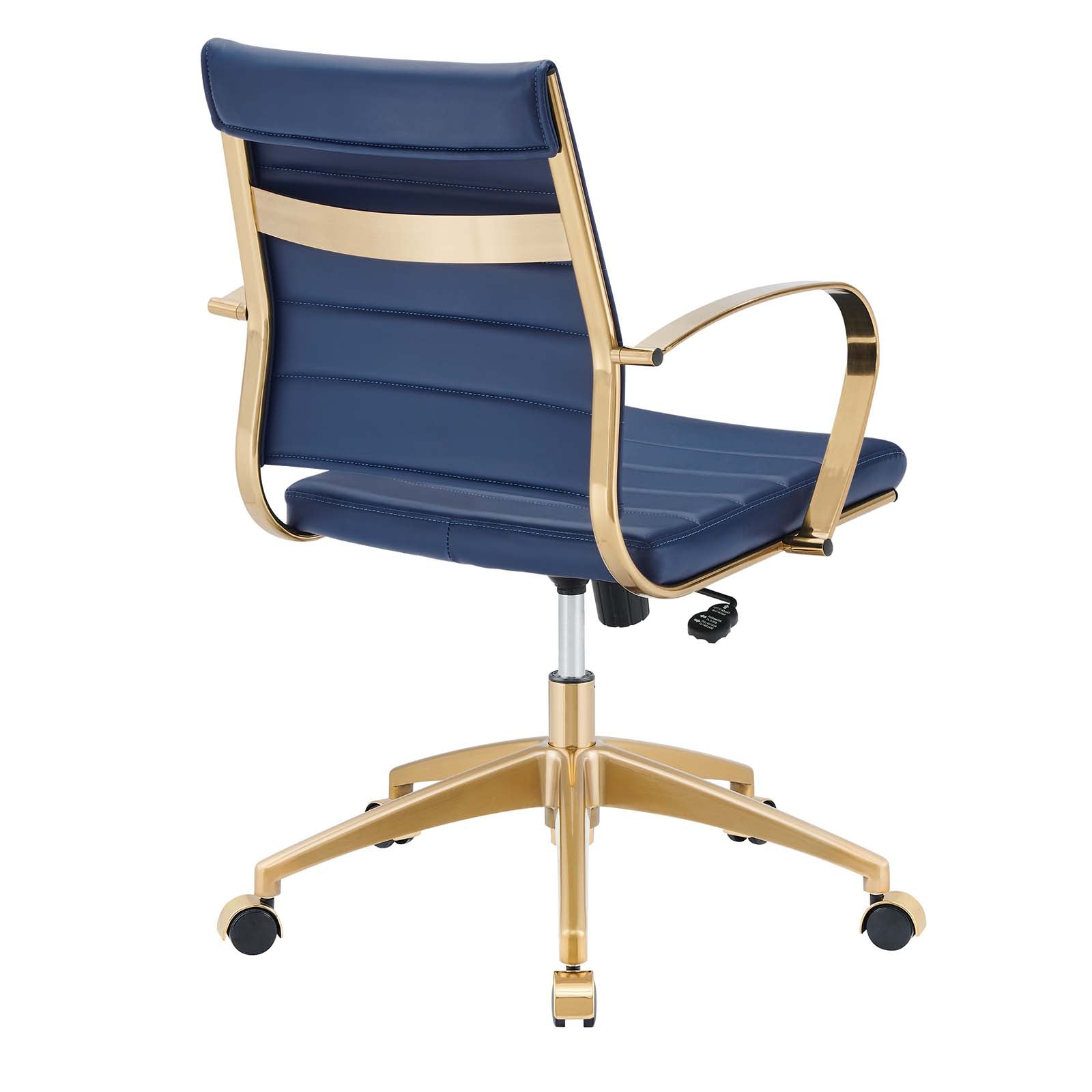 Jive Gold Stainless Steel Midback Office Chair - East Shore Modern Home Furnishings