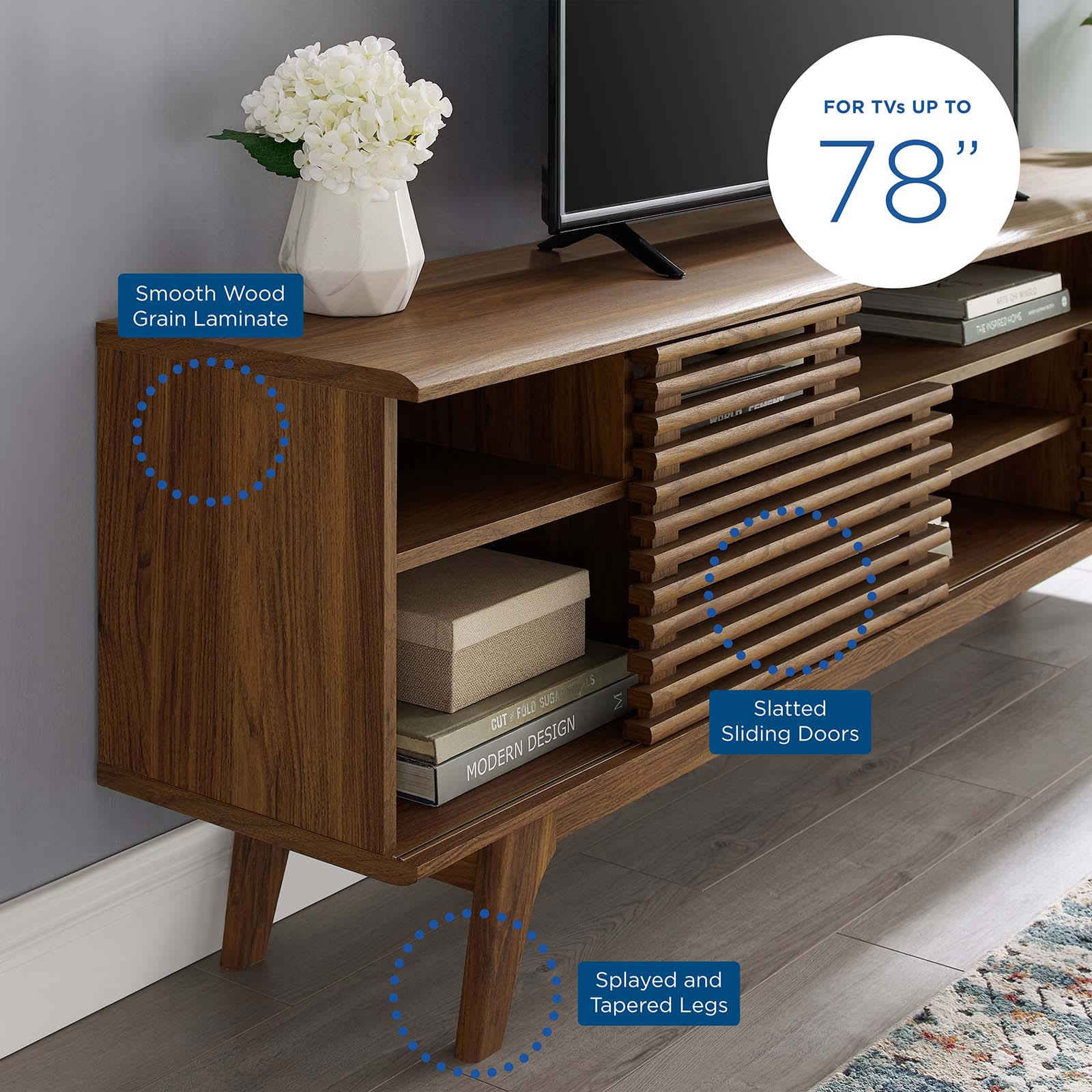 Render 71" Media Console TV Stand - East Shore Modern Home Furnishings